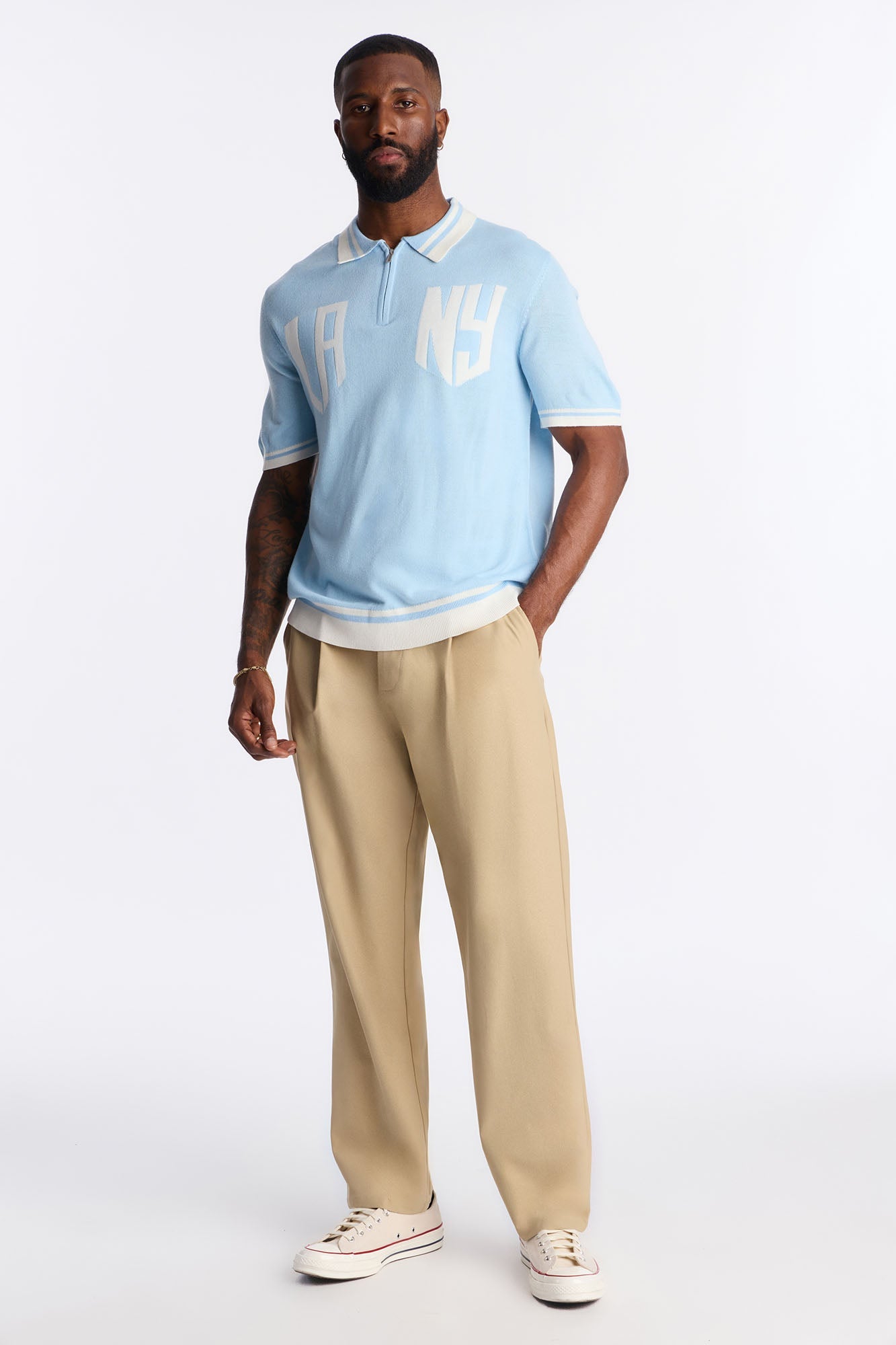Straight Sterling Pleated Pants - Beige Fashion Nova