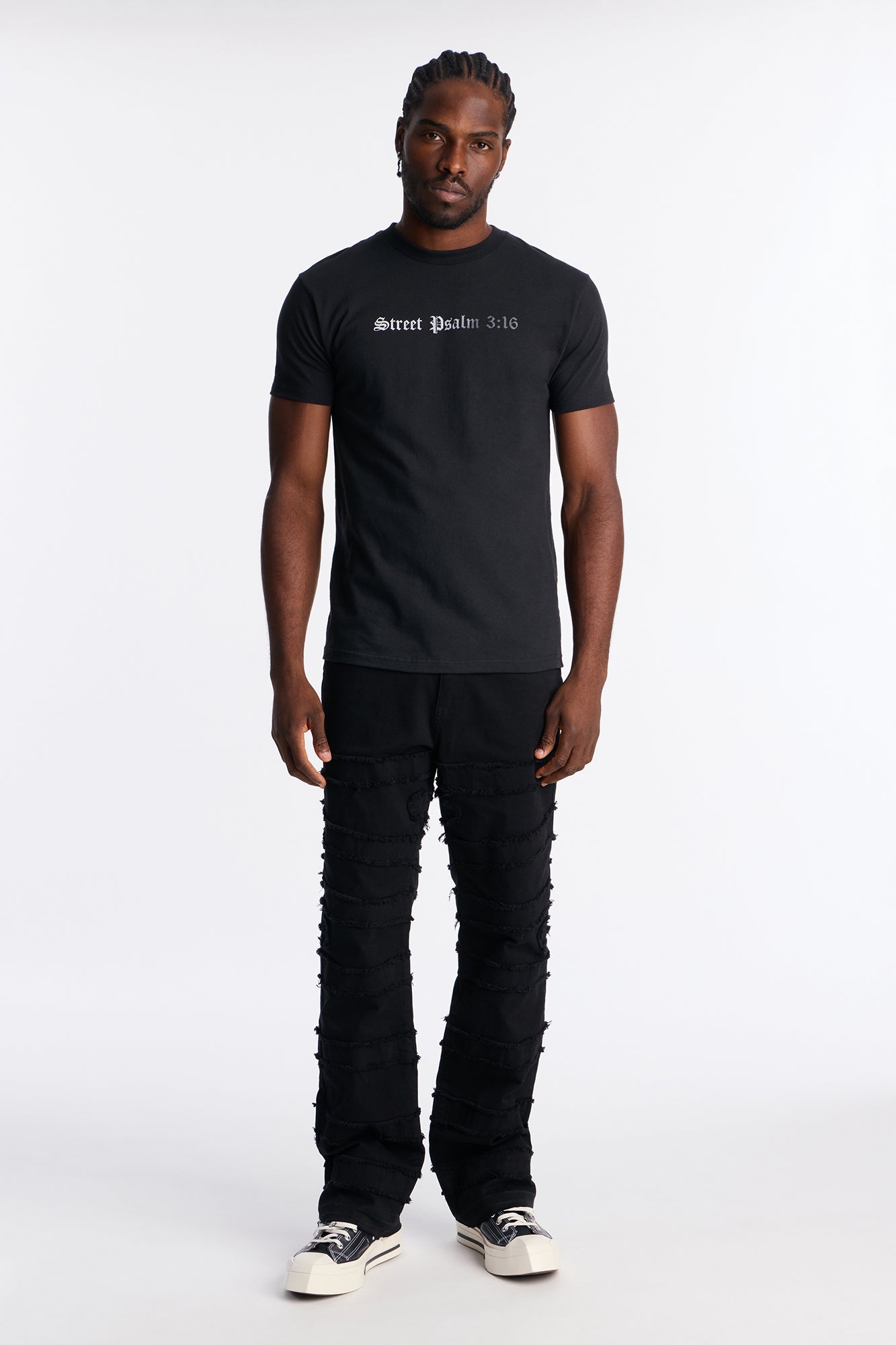 Street Psalm Amen Short Sleeve Tee - Black Fashion Nova