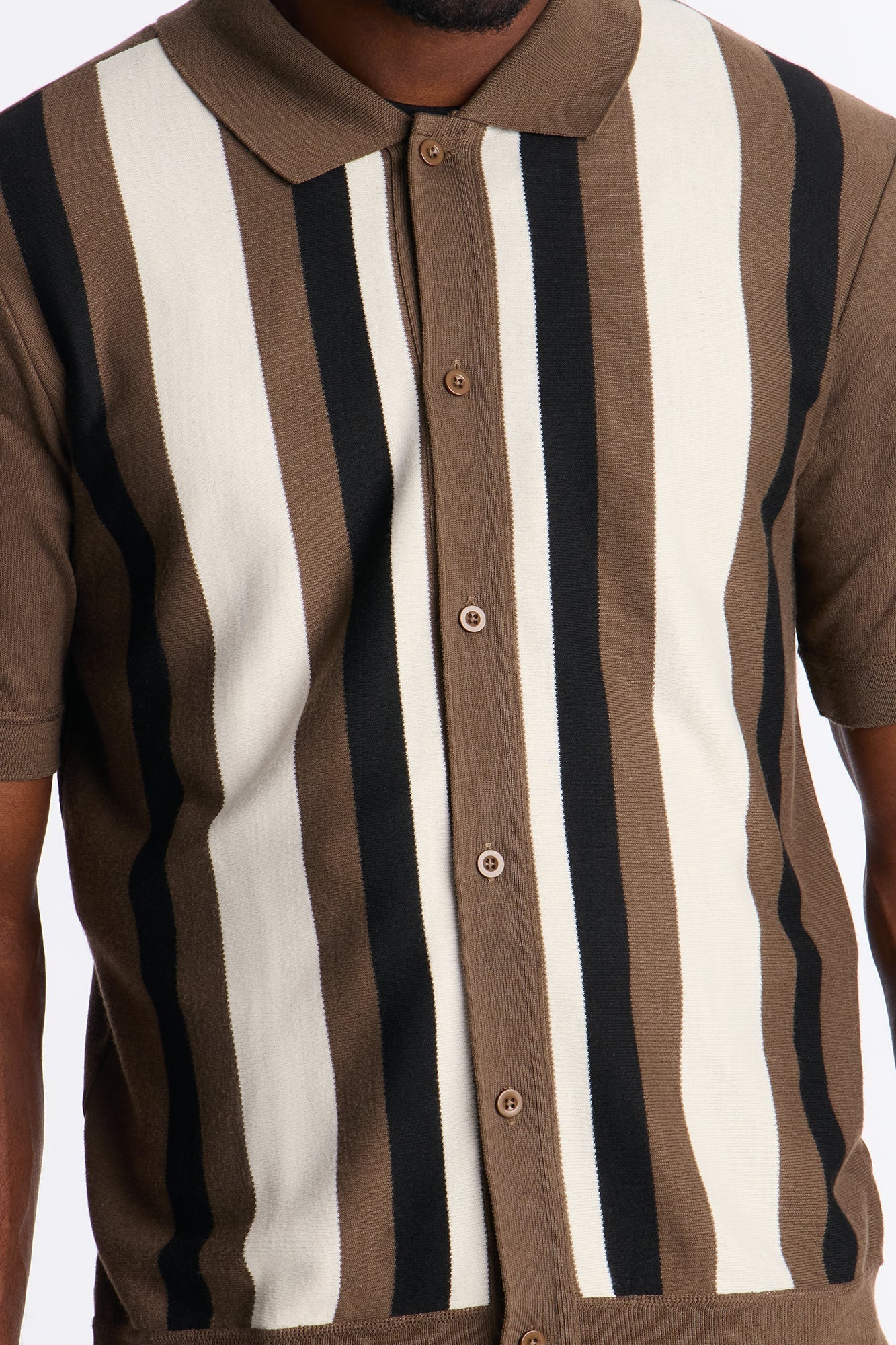 Sundown Lounge Button Up - Tan/Multi Fashion Nova