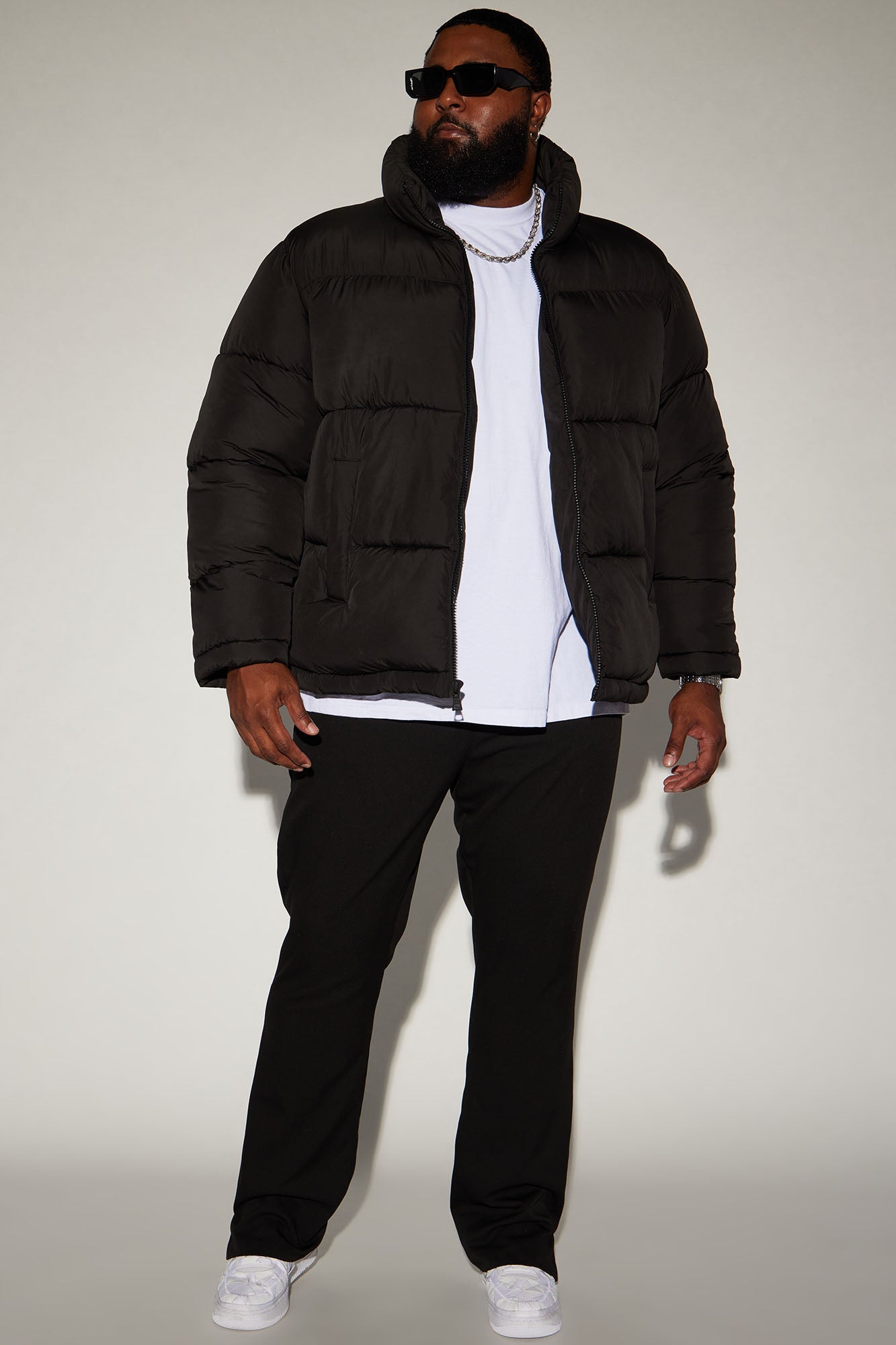Nothing Compares Puffer Jacket - Black Fashion Nova