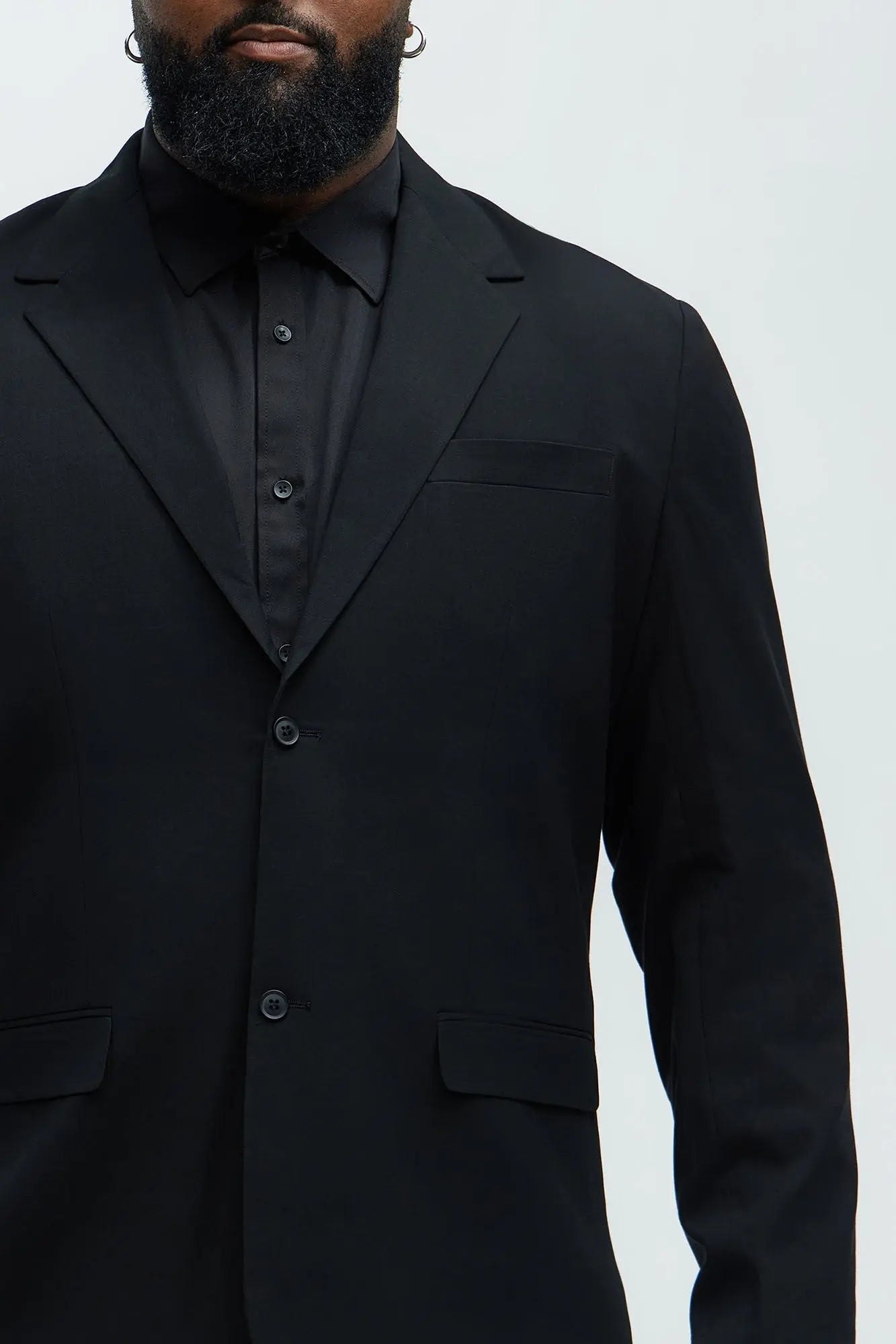 The Modern Stretch Suit Jacket - Black Fashion Nova