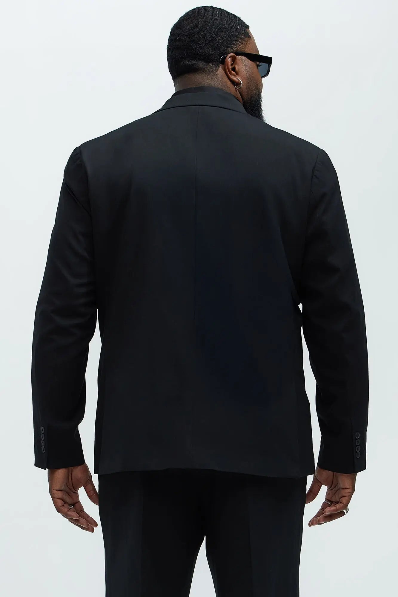 The Modern Stretch Suit Jacket - Black Fashion Nova