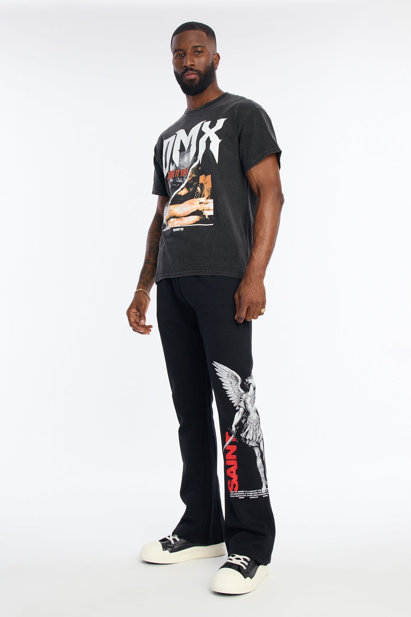Saint Or Sinner Flared Sweatpants - Black Fashion Nova