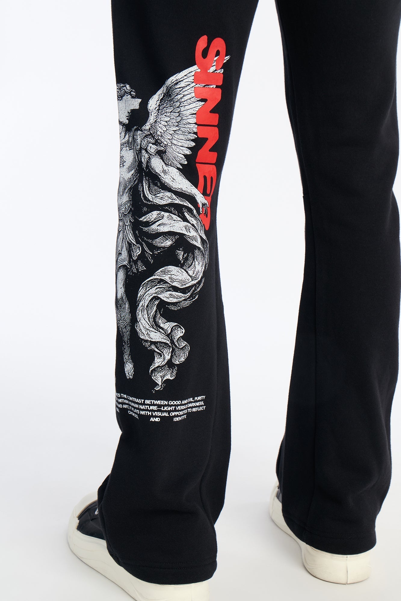 Saint Or Sinner Flared Sweatpants - Black Fashion Nova