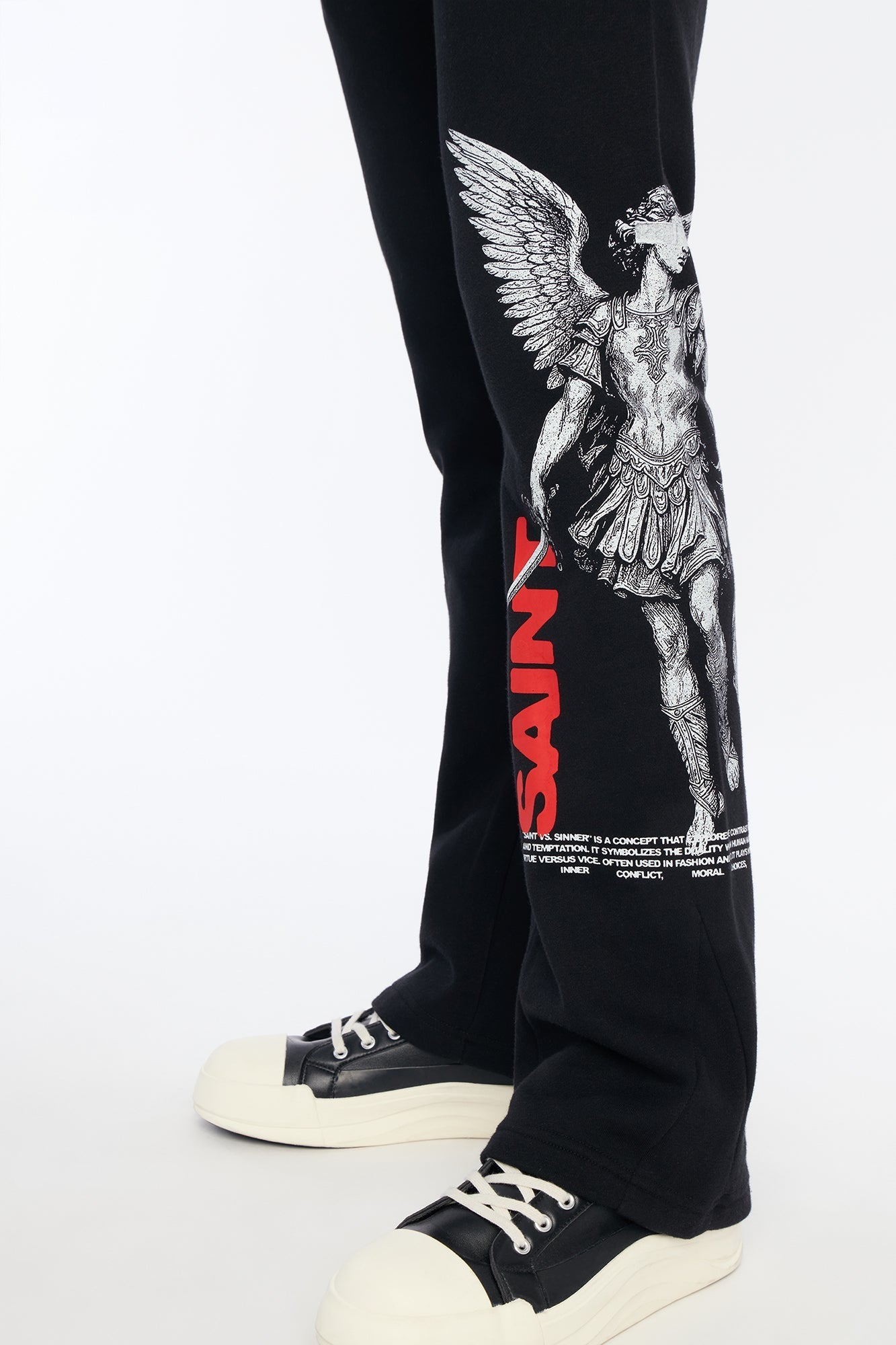 Saint Or Sinner Flared Sweatpants - Black Fashion Nova