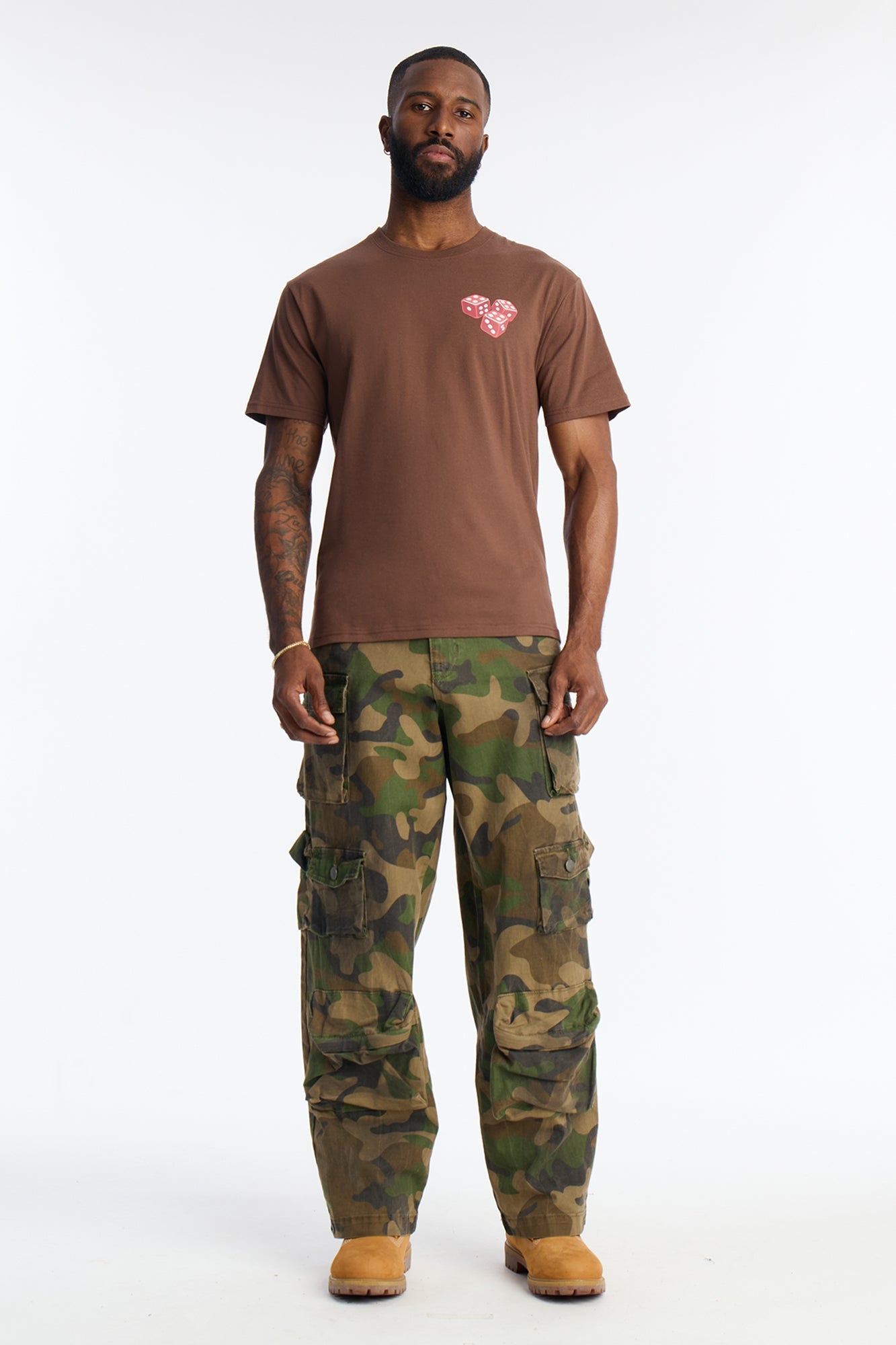 Fearless Risk Takers Short Sleeve Tee - Brown Fashion Nova