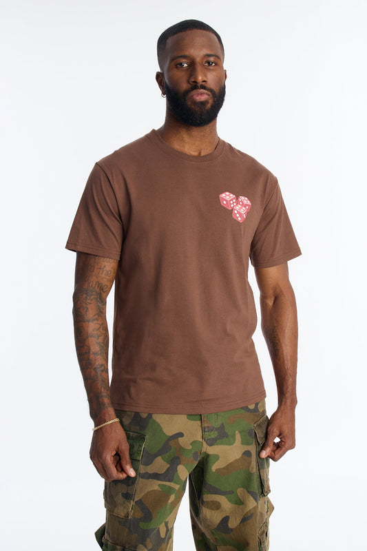 Fearless Risk Takers Short Sleeve Tee - Brown Fashion Nova