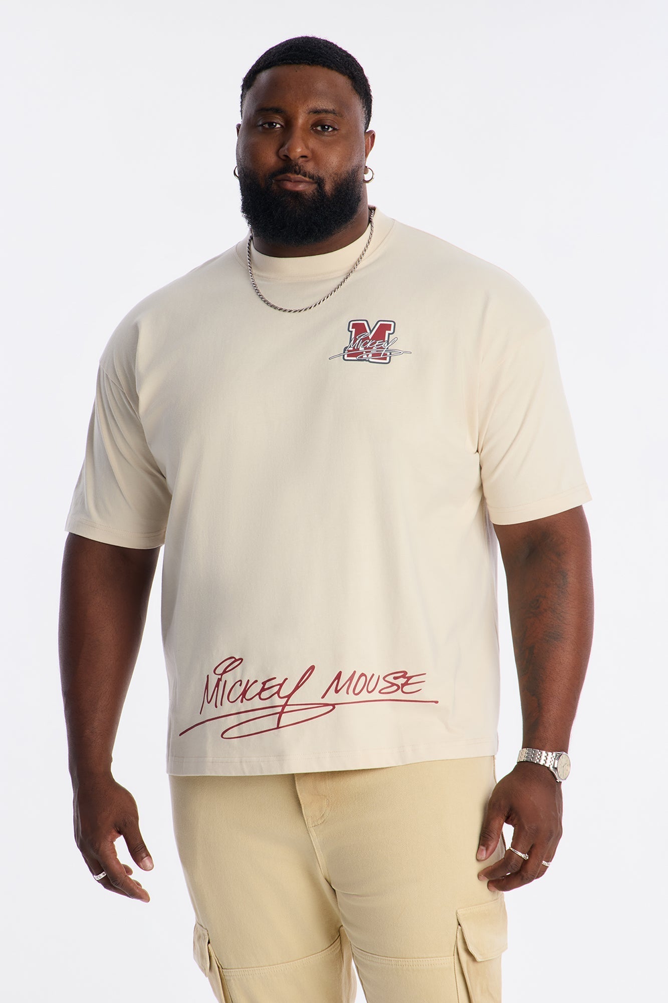 Disney Mickey Mouse Premium Short Sleeve Tee - Natural Fashion Nova