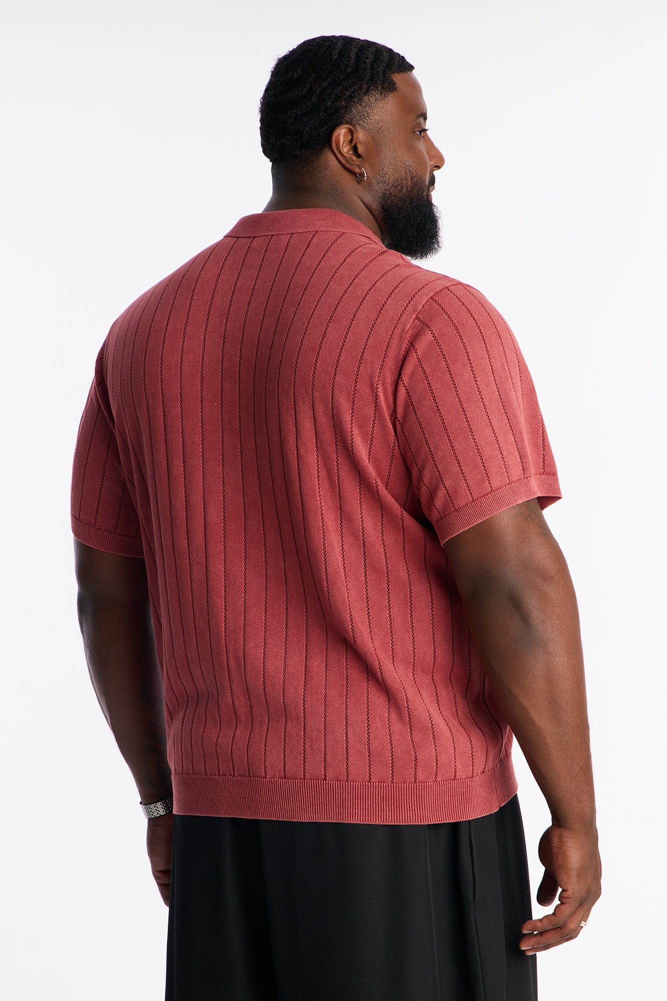 Meru Washed Polo - Burgundy Fashion Nova