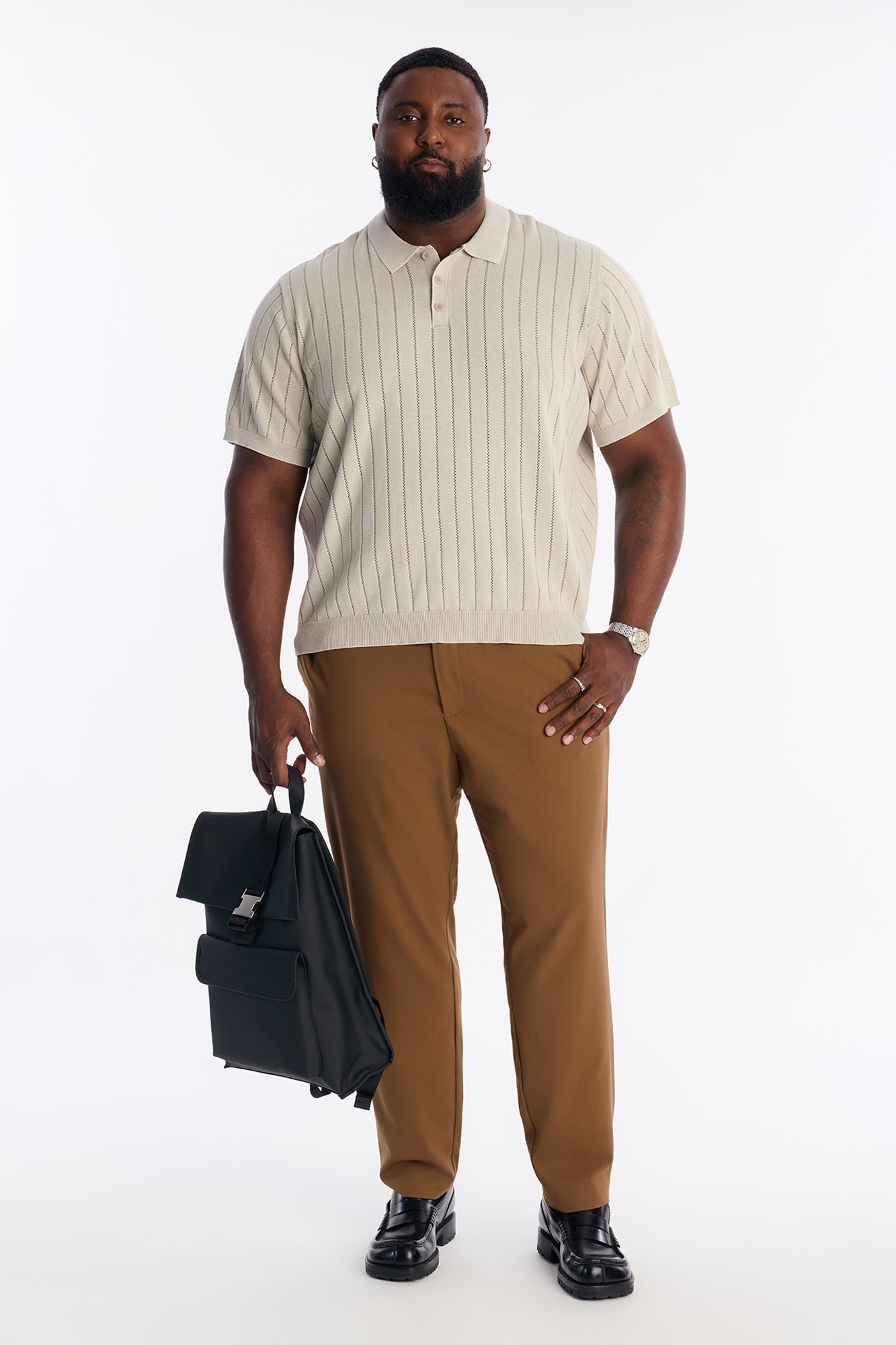 Meru Washed Polo - Tan Fashion Nova
