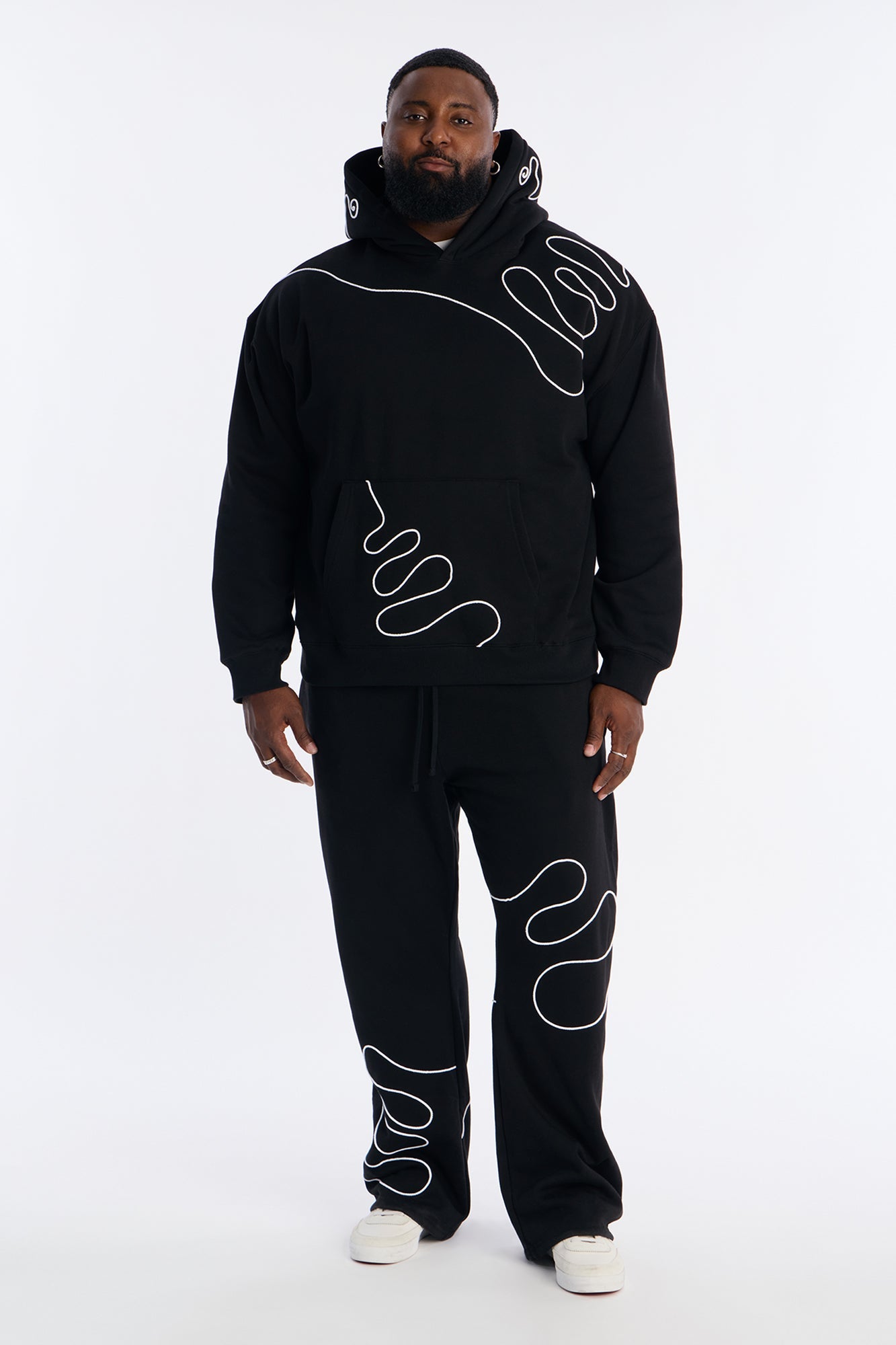 Lasso Slim Flare Sweatpants - Black Fashion Nova