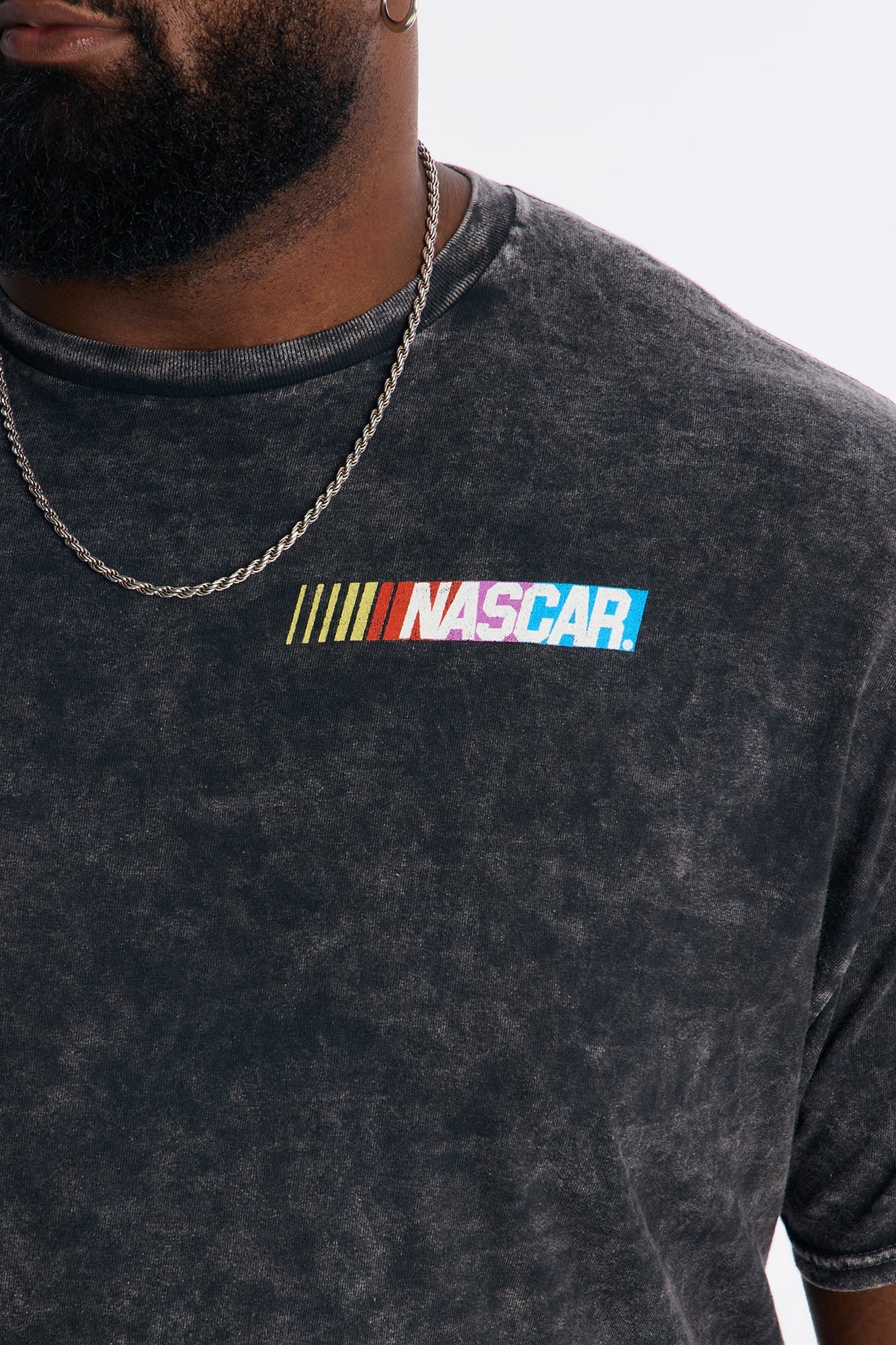 NASCAR Atlanta 500 Vintage Short Sleeve Tee - Black Wash Fashion Nova