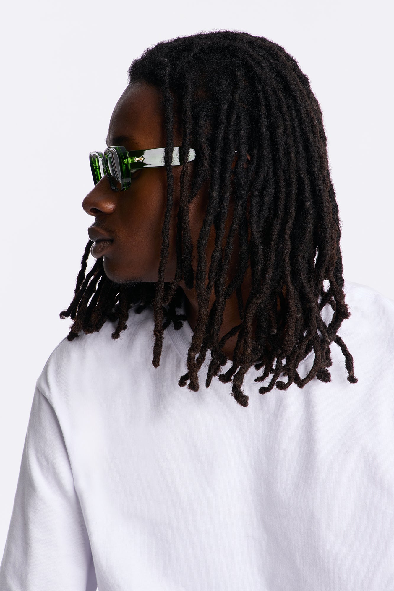 Only Focus Colored Lens Sunglasses - Green Fashion Nova