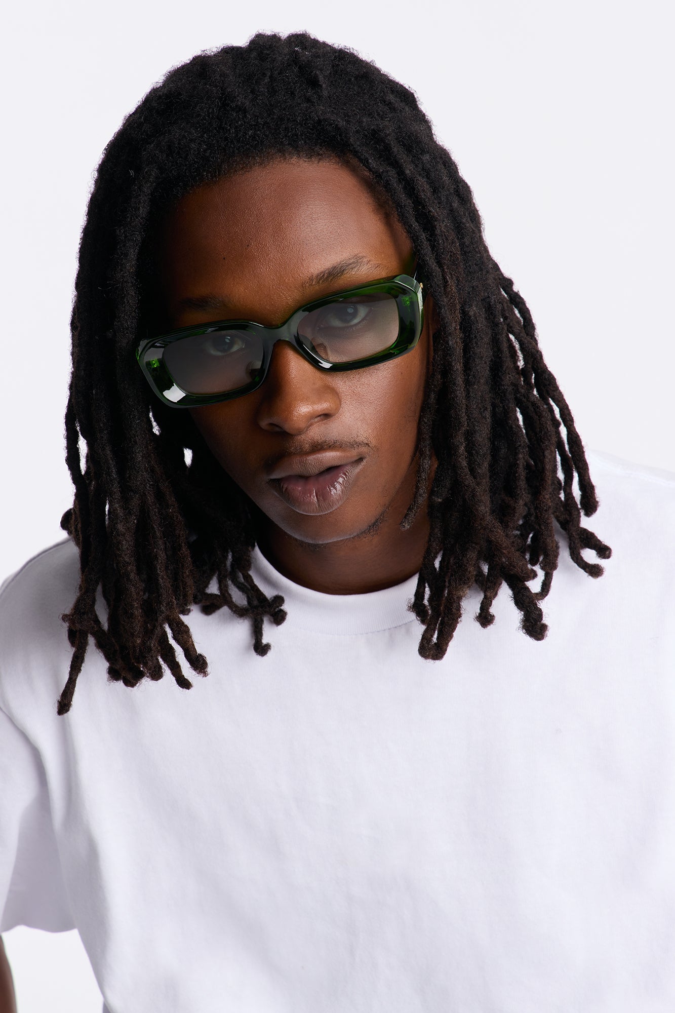 Only Focus Colored Lens Sunglasses - Green Fashion Nova