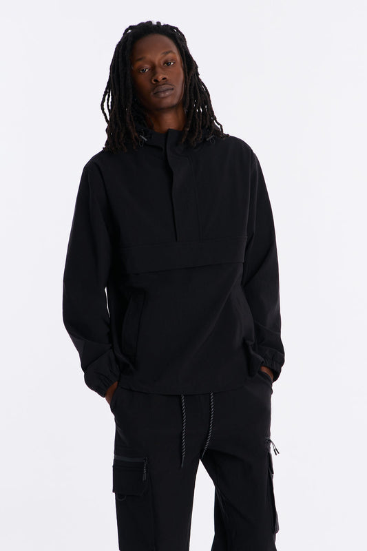 Desert Storm Pullover Anorak - Black Fashion Nova