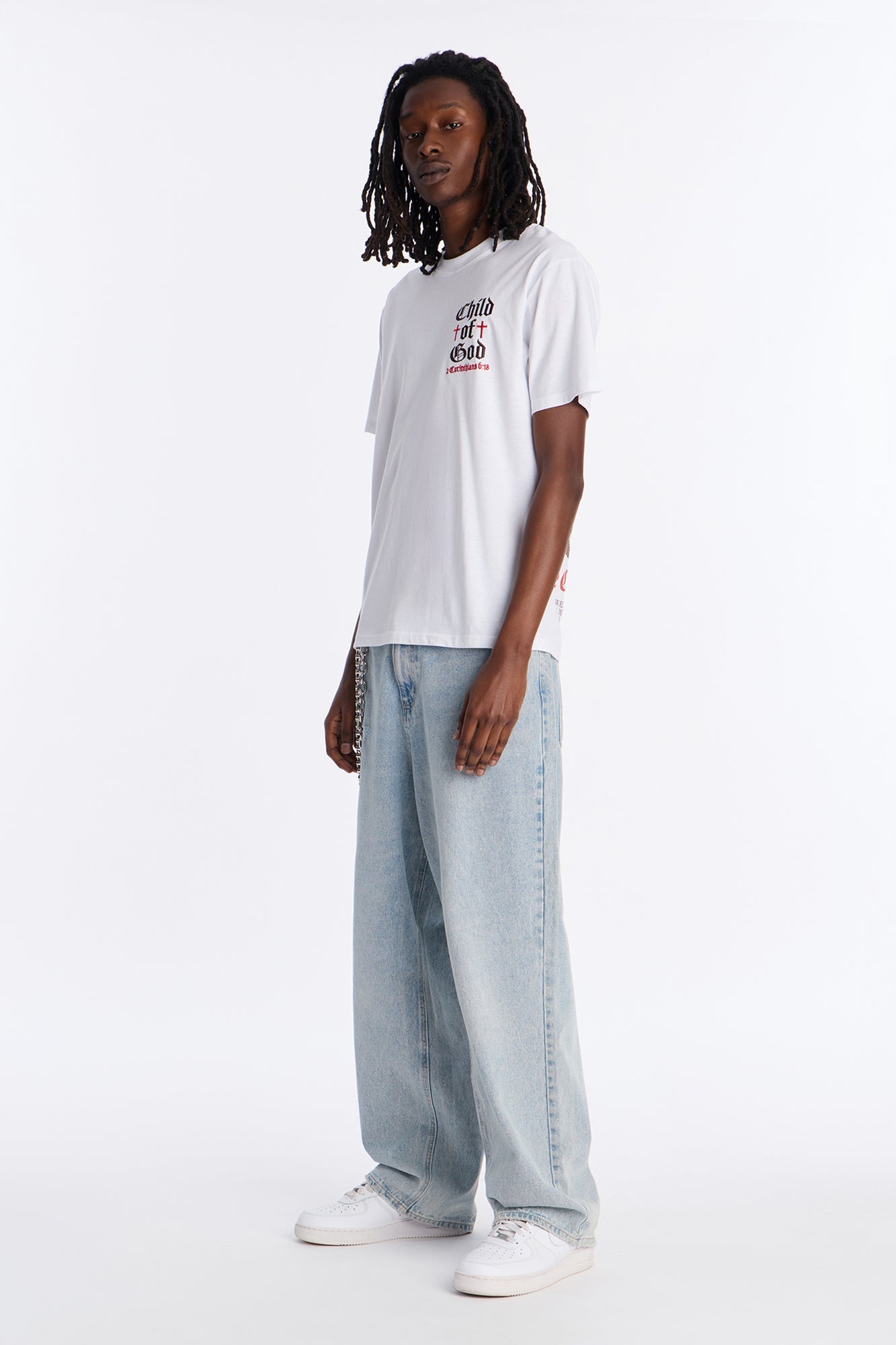 Child Of God Short Sleeve Tee - White Fashion Nova