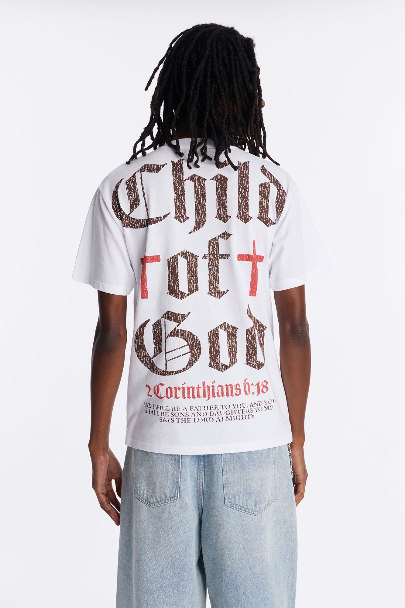 Child Of God Short Sleeve Tee - White Fashion Nova