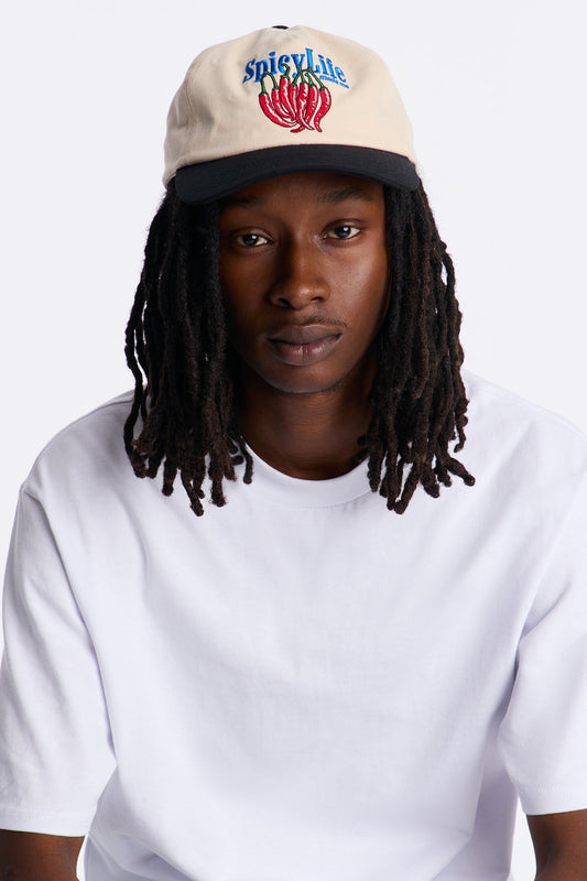 Spicy Life Unstructured Twill Snapback Hat - Stone/Combo Fashion Nova