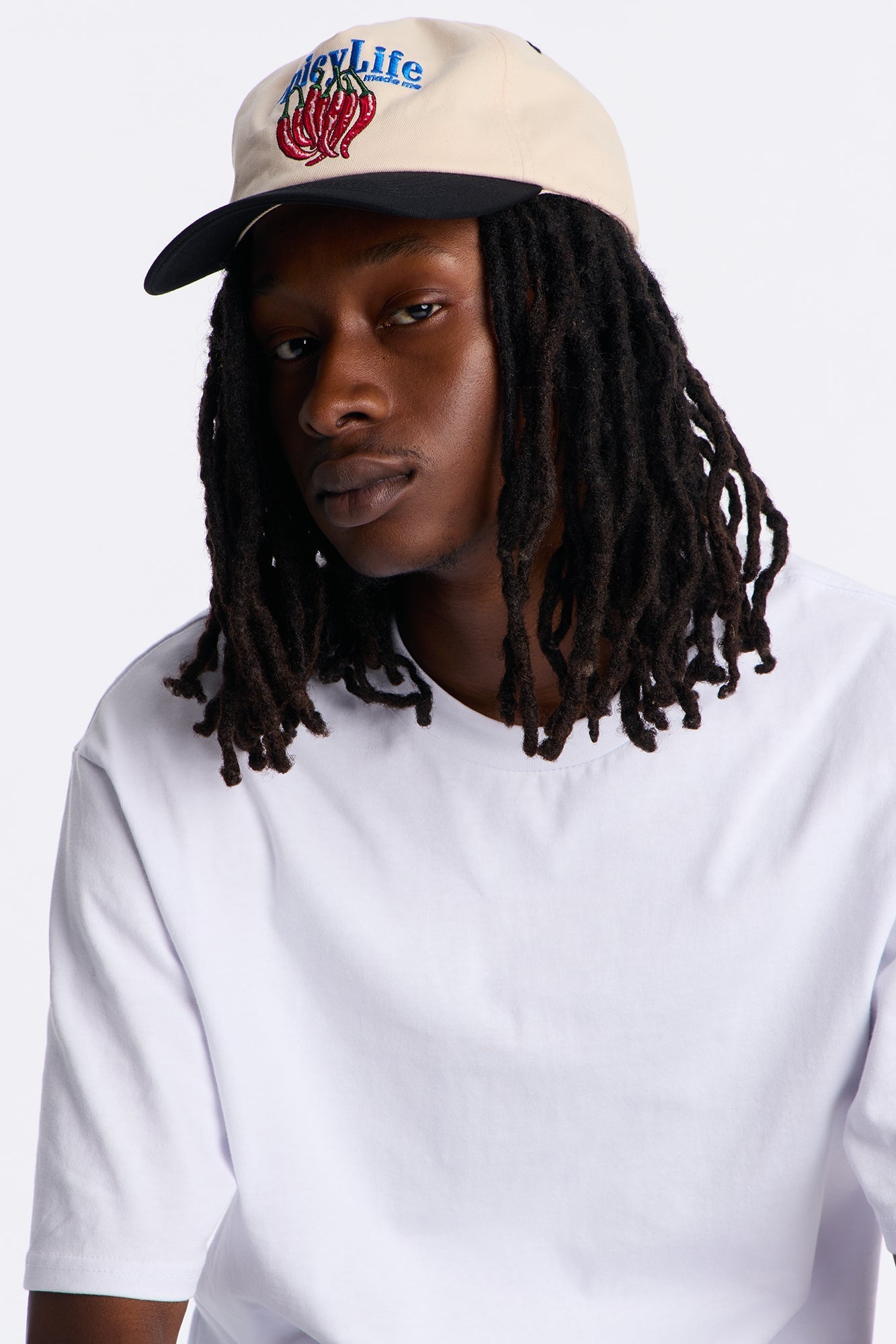 Spicy Life Unstructured Twill Snapback Hat - Stone/Combo Fashion Nova