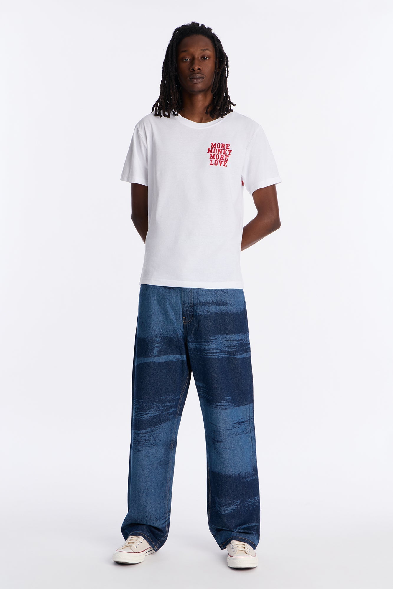 More Money More Love Short Sleeve Tee - White Fashion Nova
