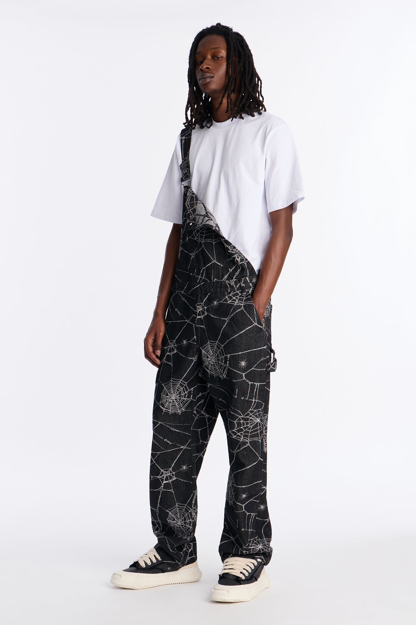 Widow Stitch Jacquard Overall - Black Fashion Nova