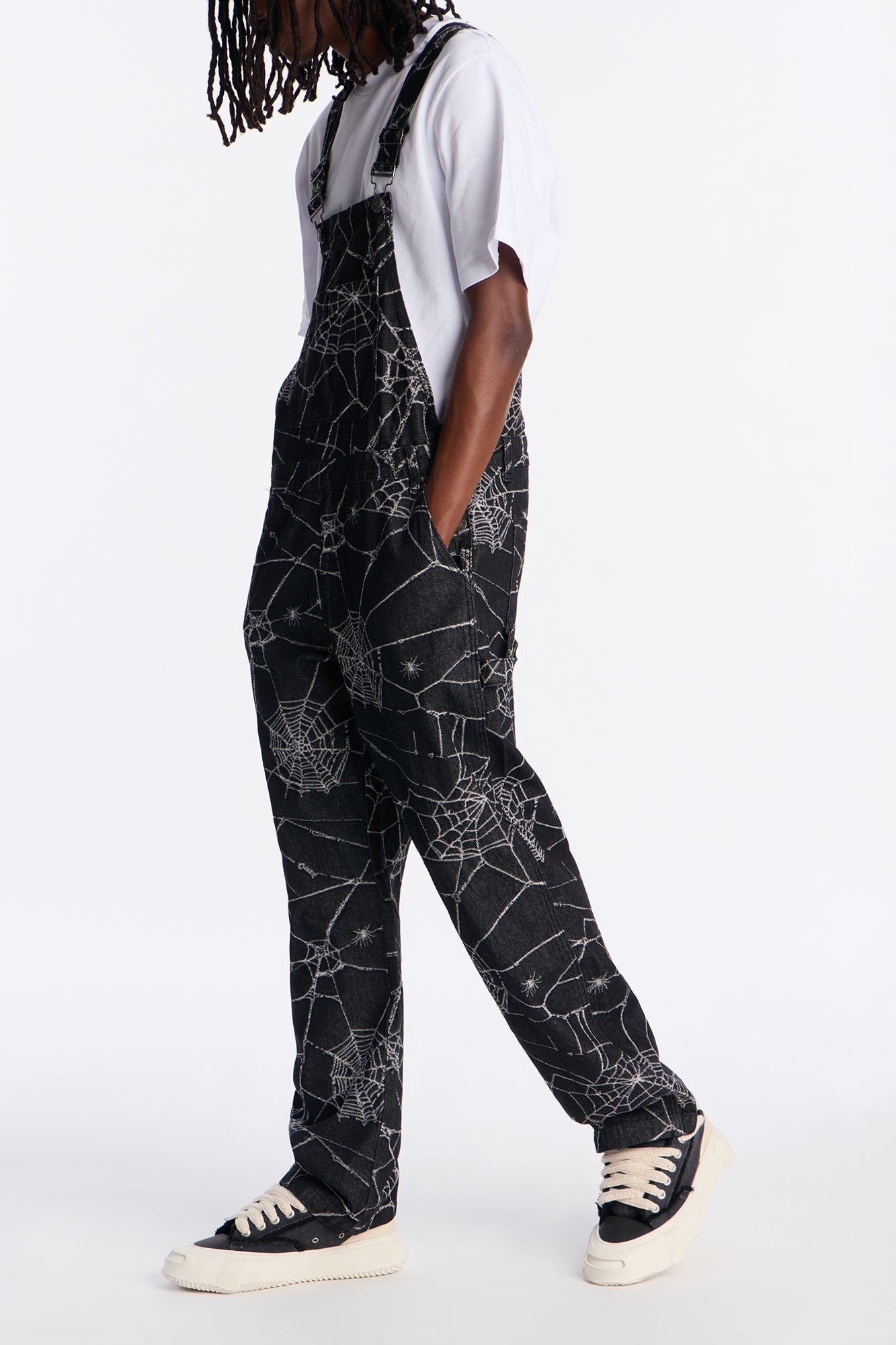 Widow Stitch Jacquard Overall - Black Fashion Nova
