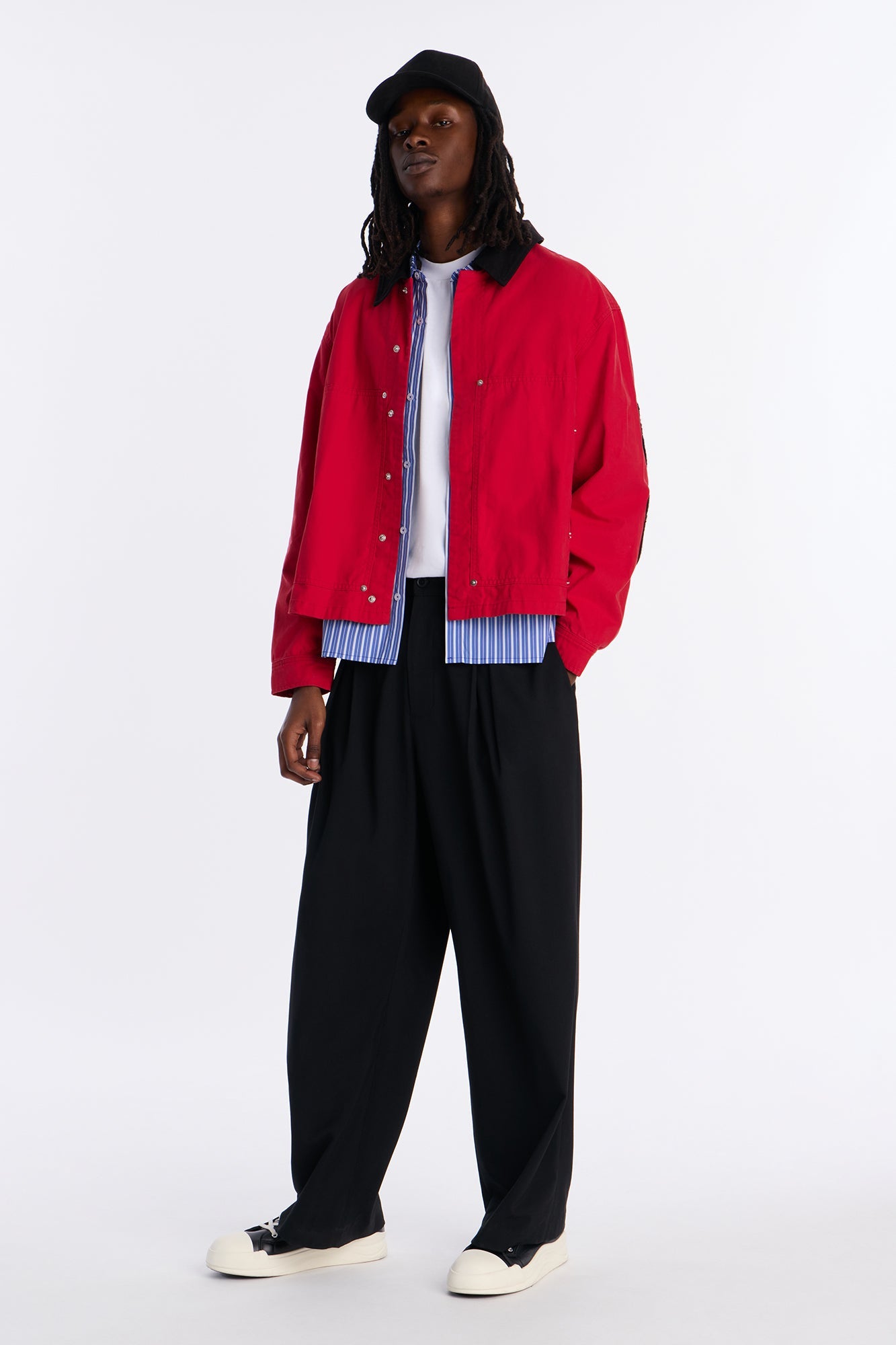 Cropped Destiny Work Jacket - Red Fashion Nova