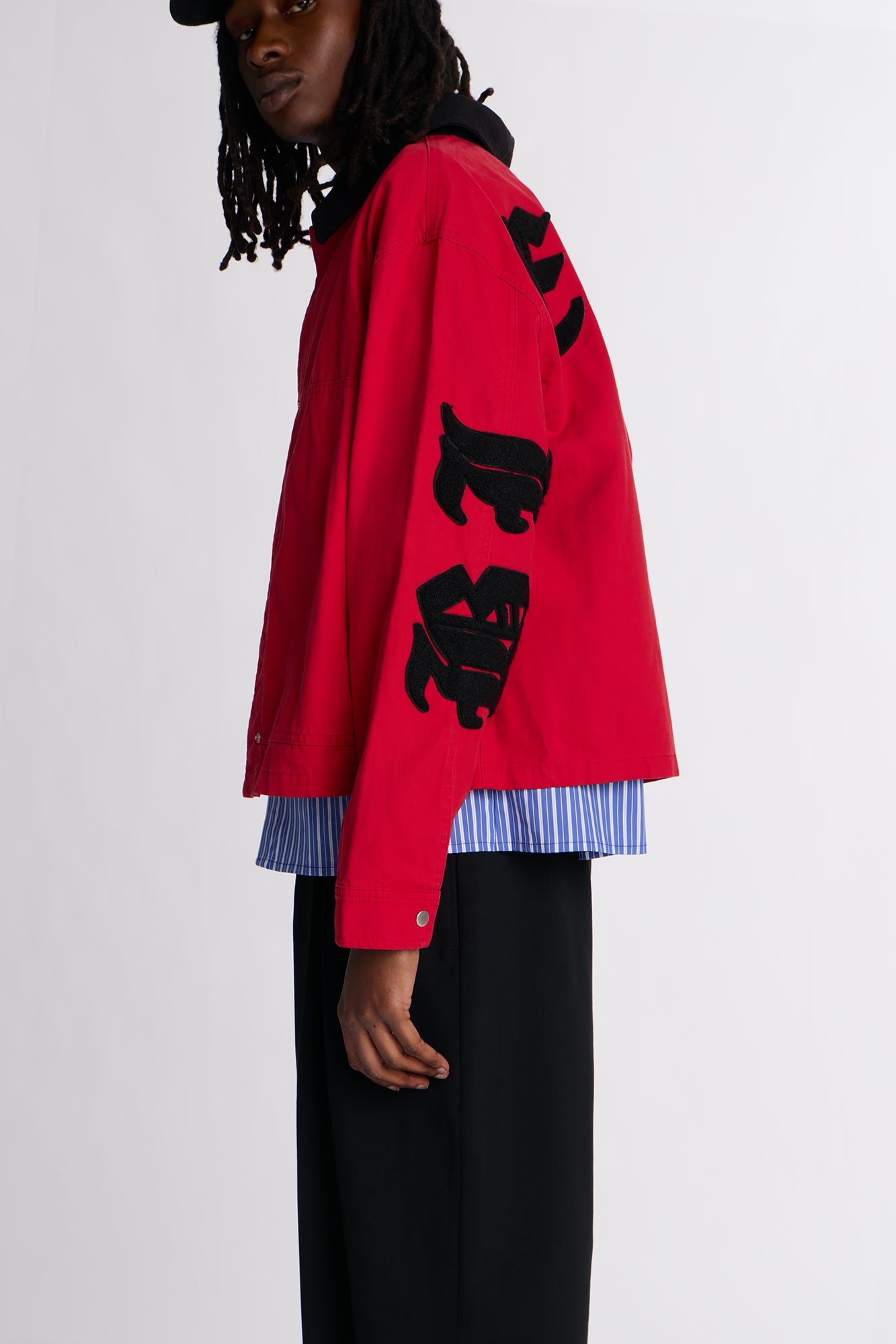 Cropped Destiny Work Jacket - Red Fashion Nova