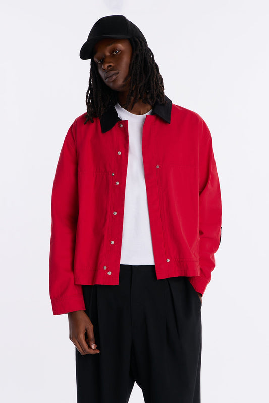 Cropped Destiny Work Jacket - Red Fashion Nova
