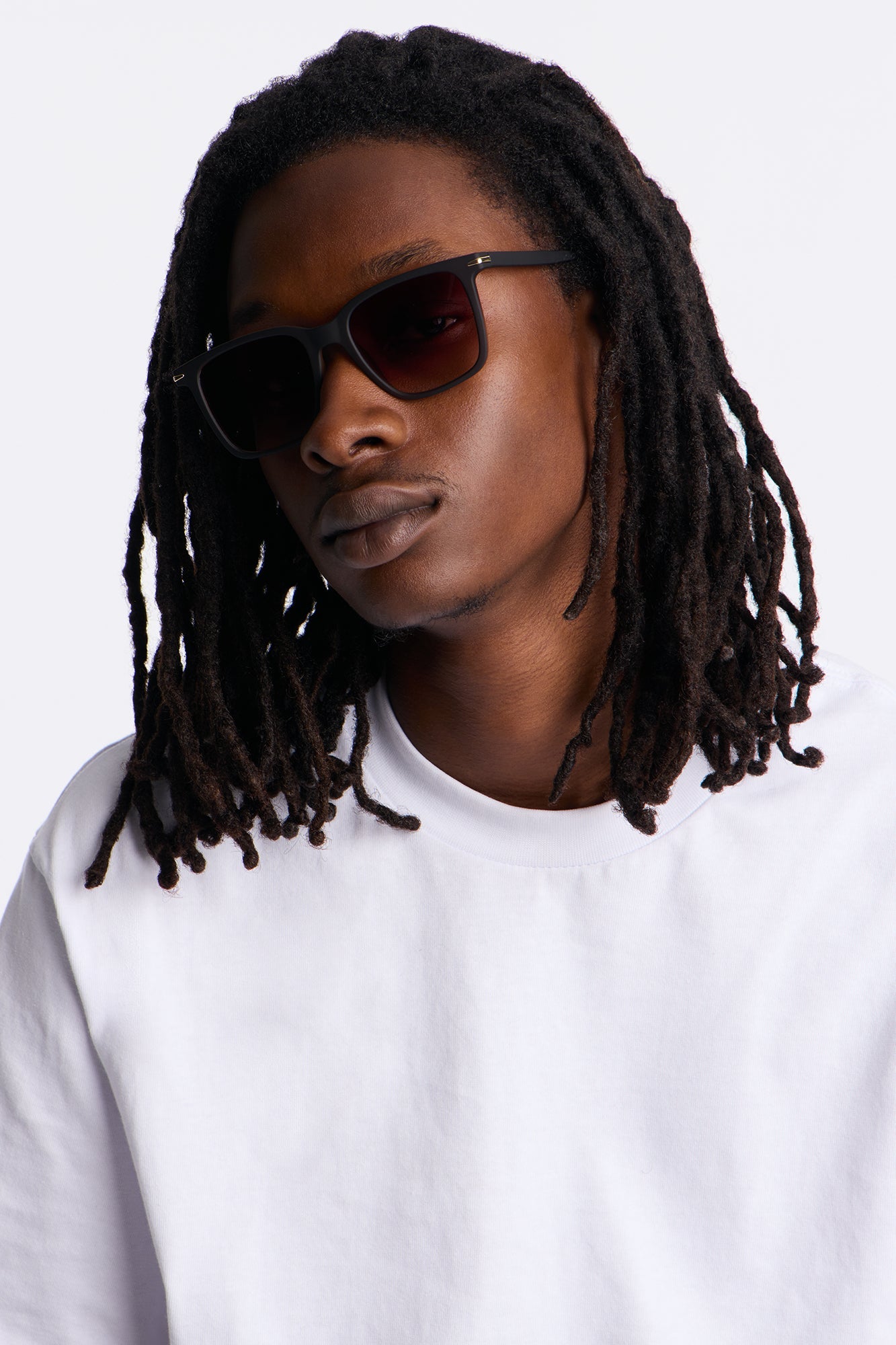 Next Up Colored Lens Sunglasses - Burgundy Fashion Nova