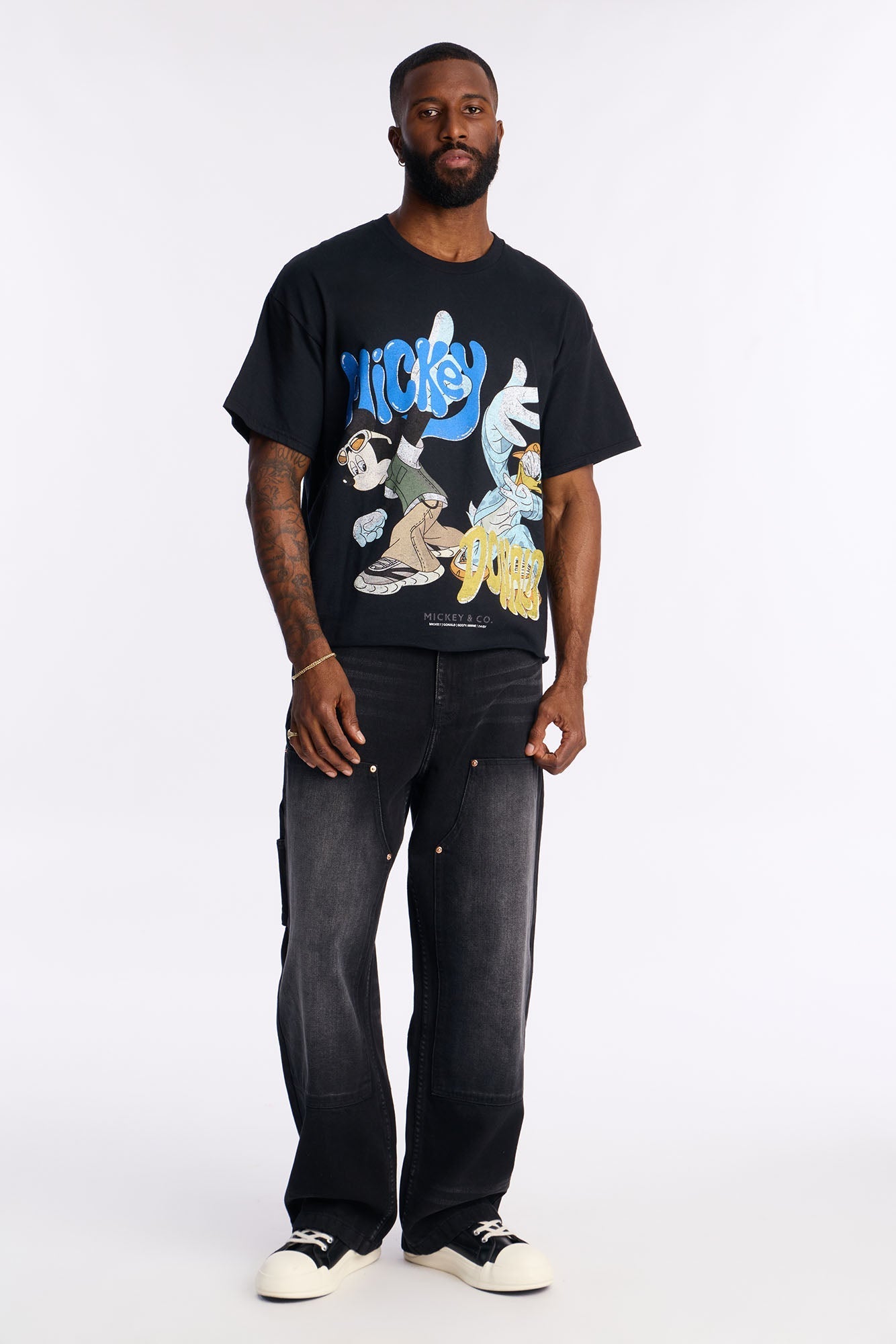 Disney Mickey And Company Short Sleeve Tee - Black Fashion Nova