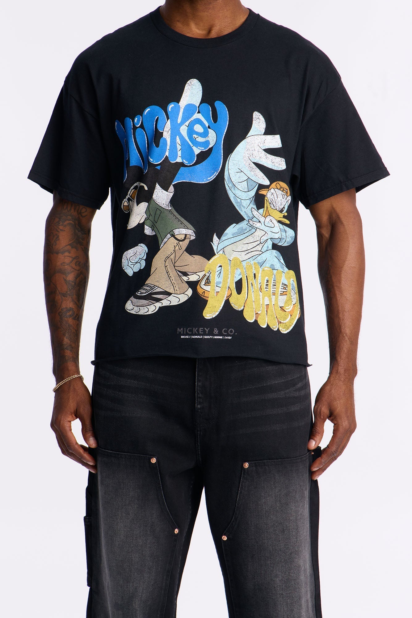 Disney Mickey And Company Short Sleeve Tee - Black Fashion Nova