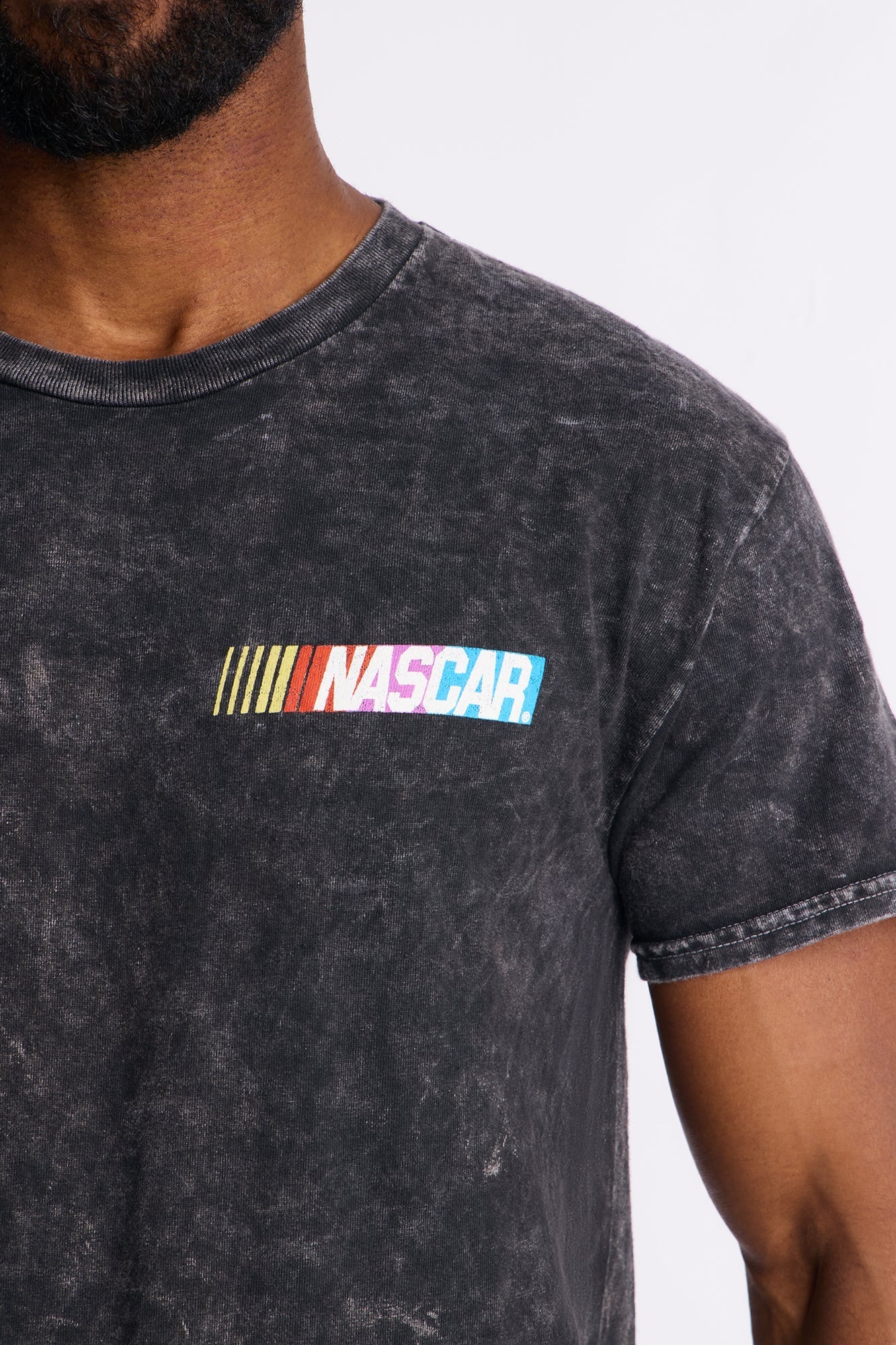 NASCAR Atlanta 500 Vintage Short Sleeve Tee - Black Wash Fashion Nova