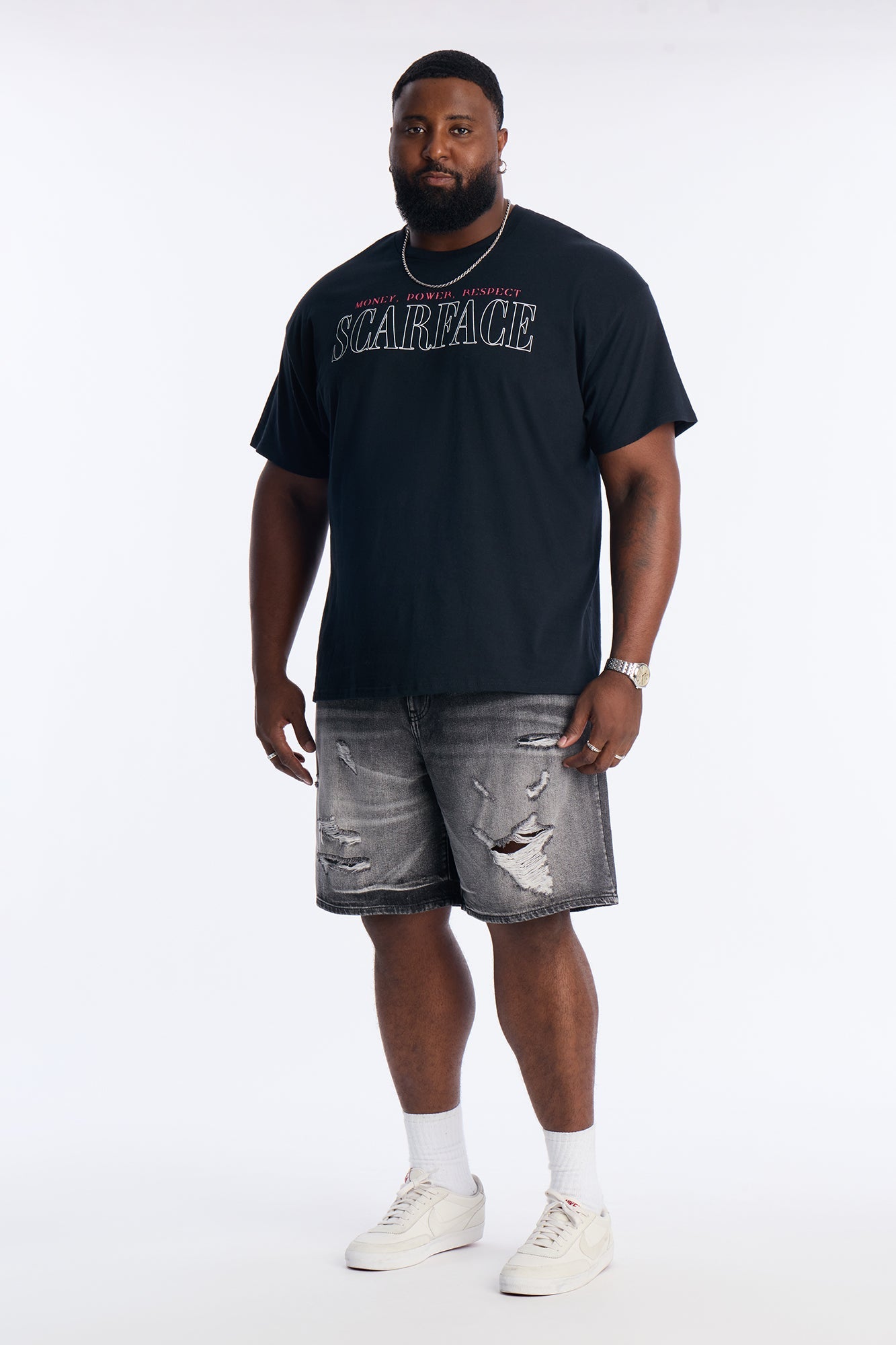 Relaxed Wish You Could Distressed Denim Shorts - Black Wash Fashion Nova