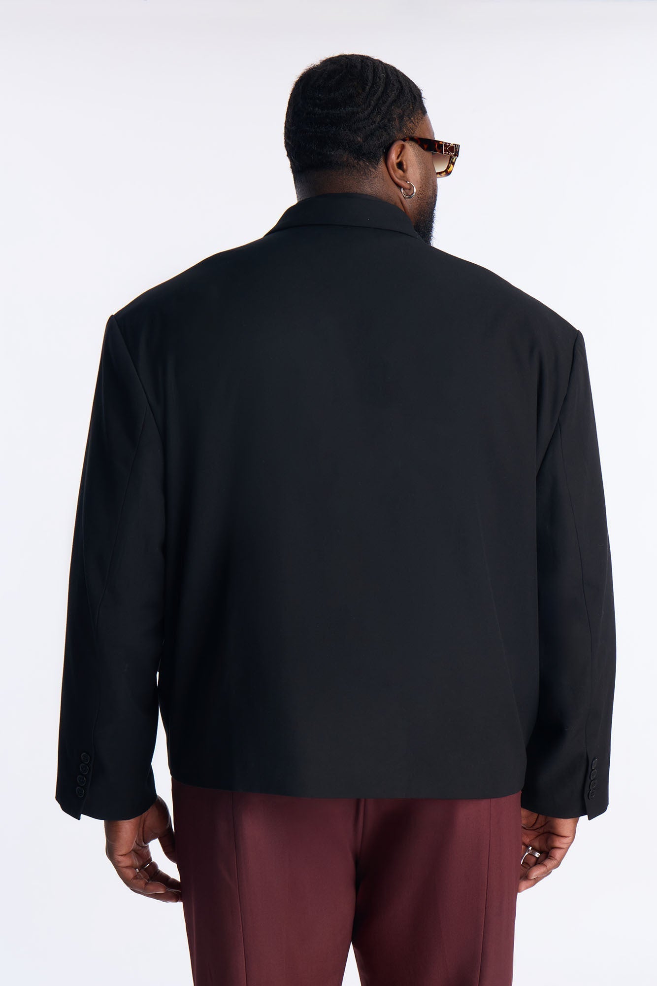 Cropped Peak Lapel Single Breasted Blazer - Black Fashion Nova