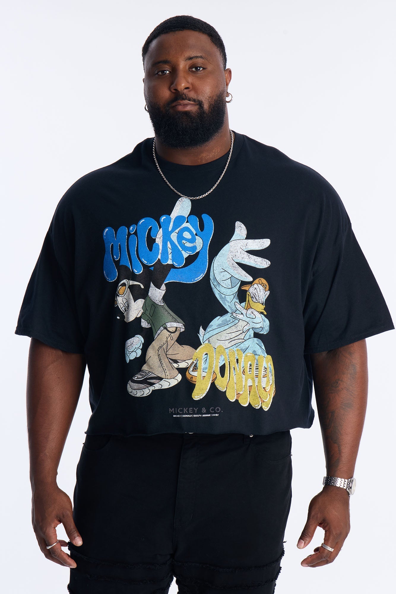 Disney Mickey And Company Short Sleeve Tee - Black Fashion Nova