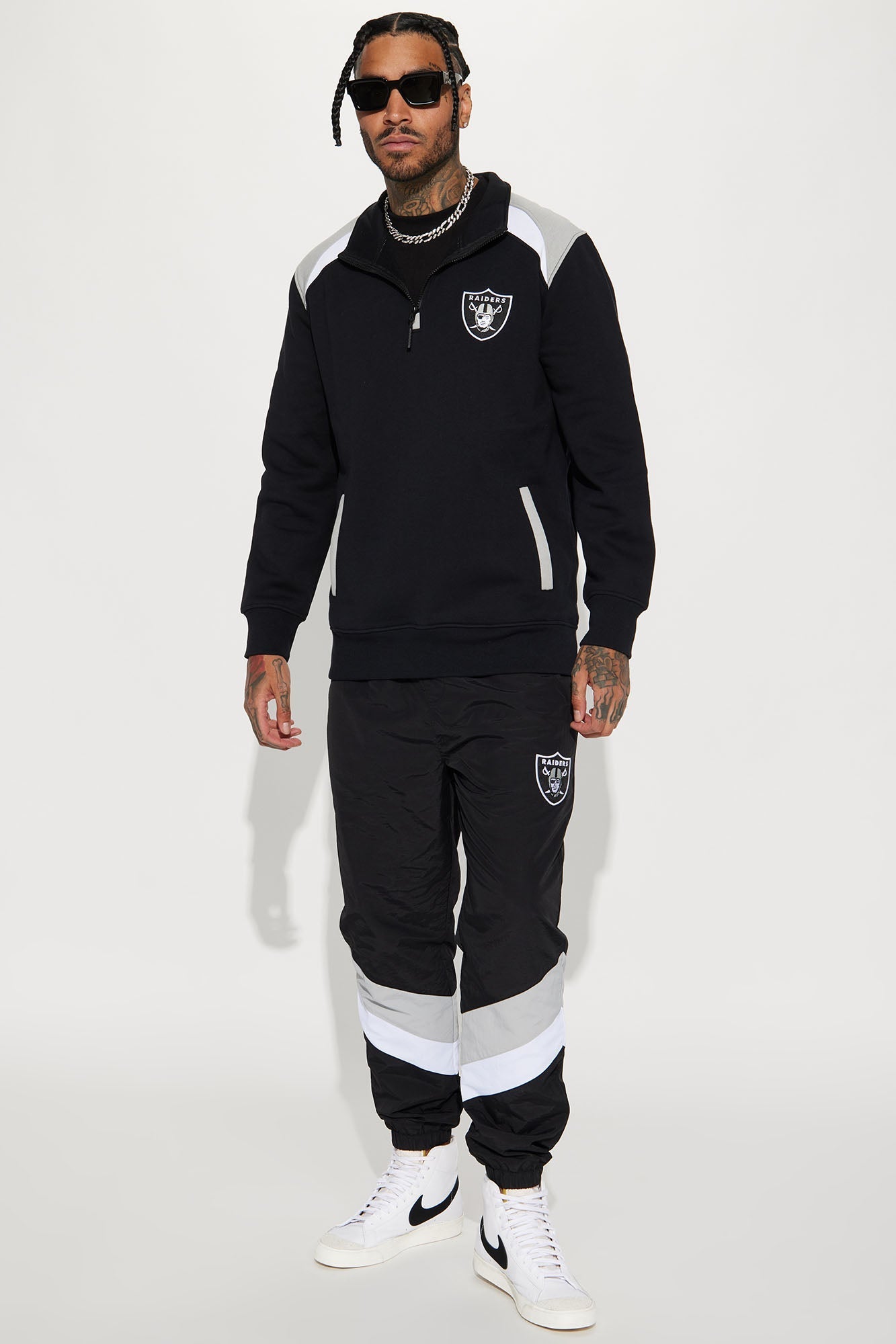Las Vegas Raiders Nickel Pant - Black/Grey Fashion Nova