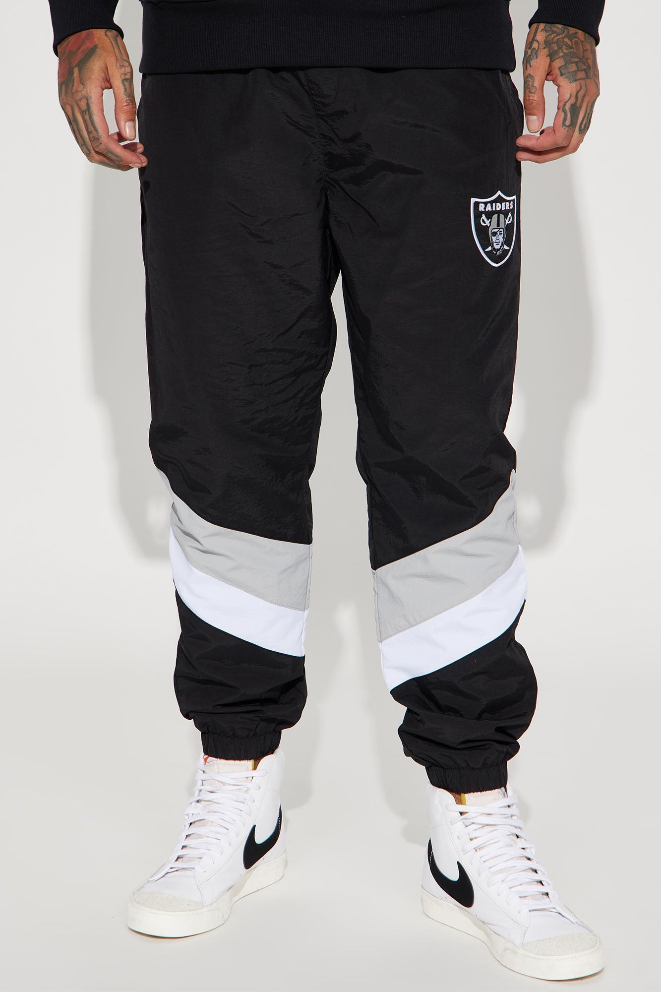 Las Vegas Raiders Nickel Pant - Black/Grey Fashion Nova