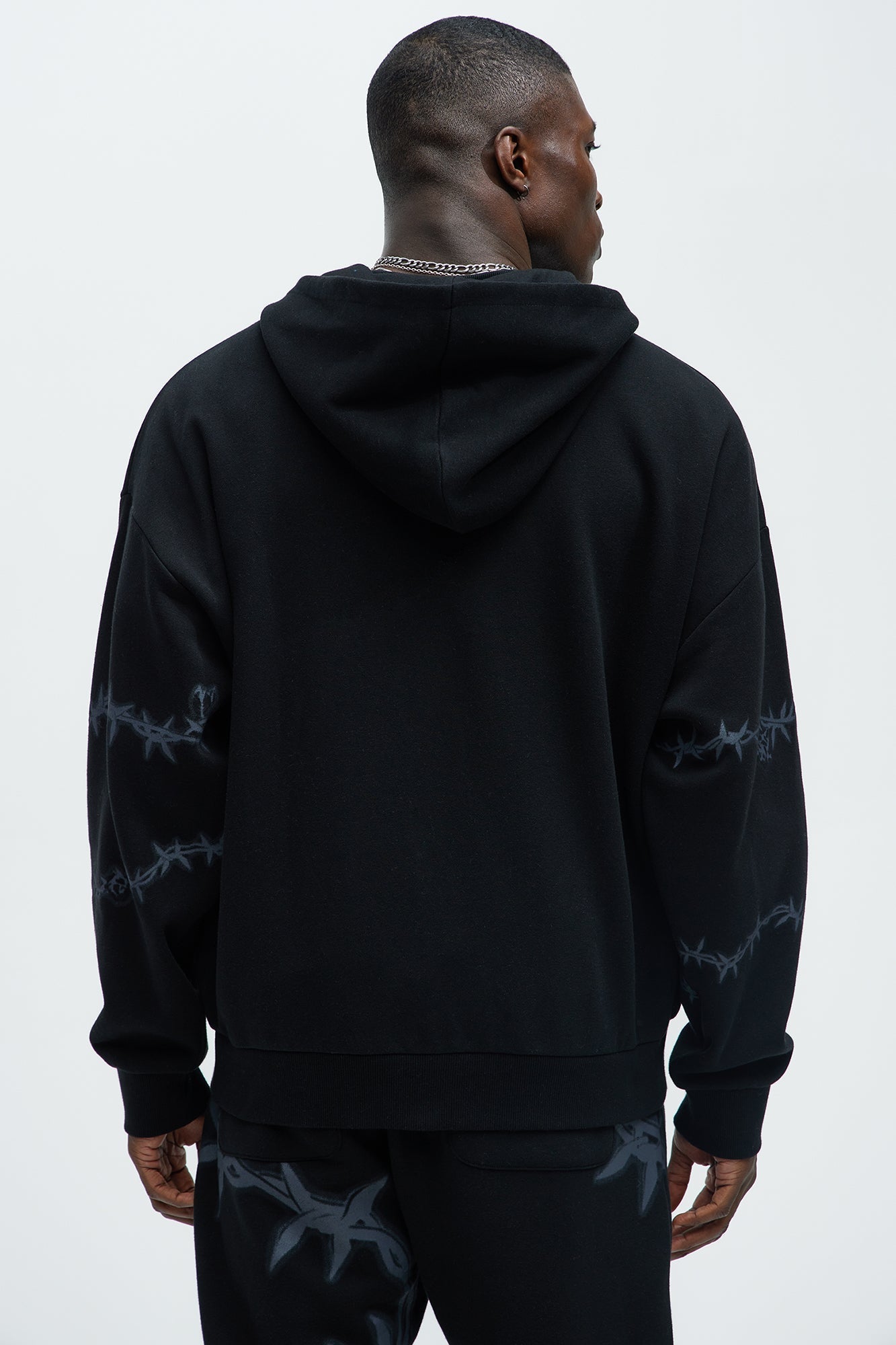 Tyson Chaos Oversized Zip Hoodie - Black Fashion Nova