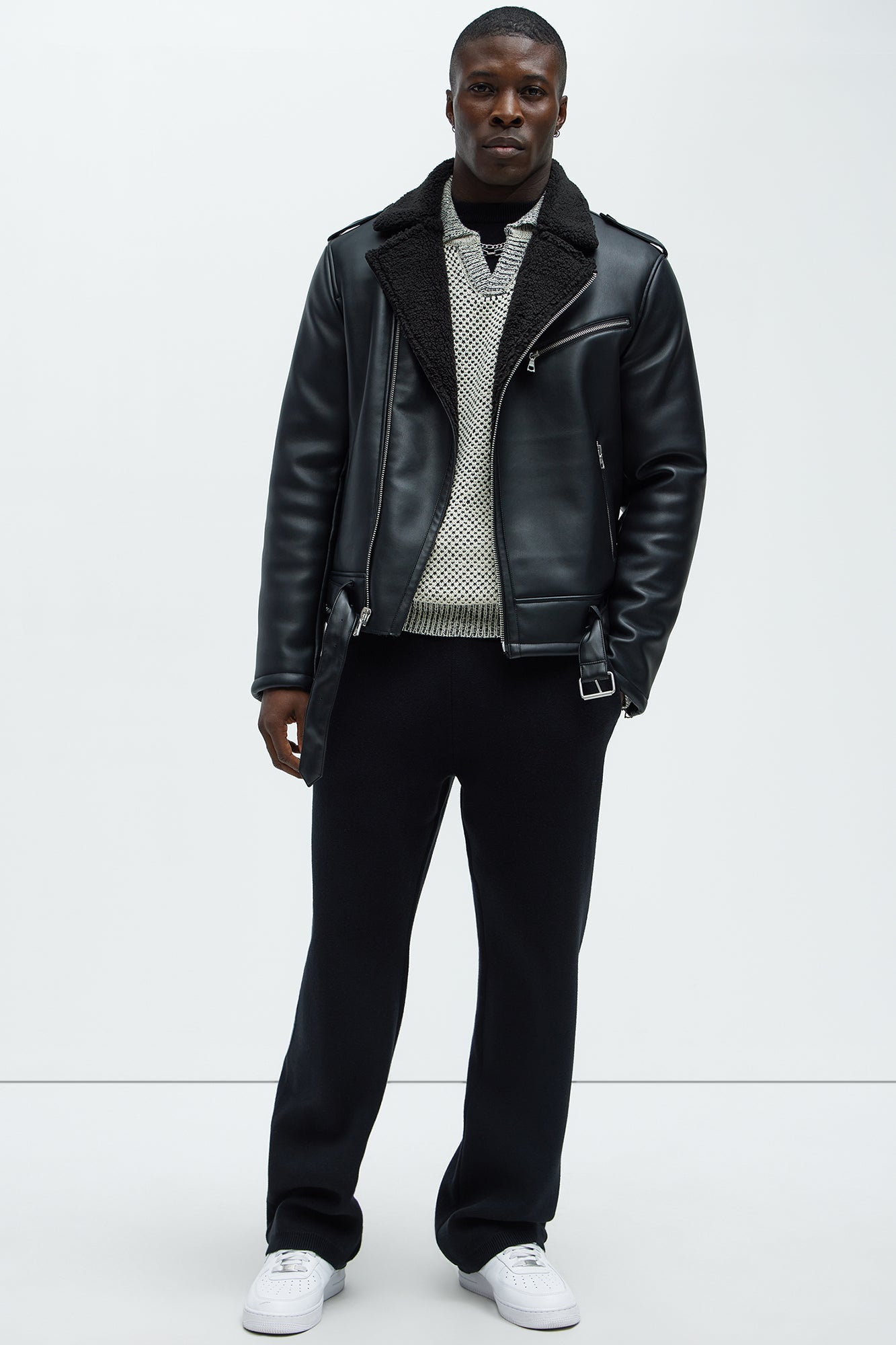 Knuckle Head Faux Leather Moto Jacket - Black Fashion Nova
