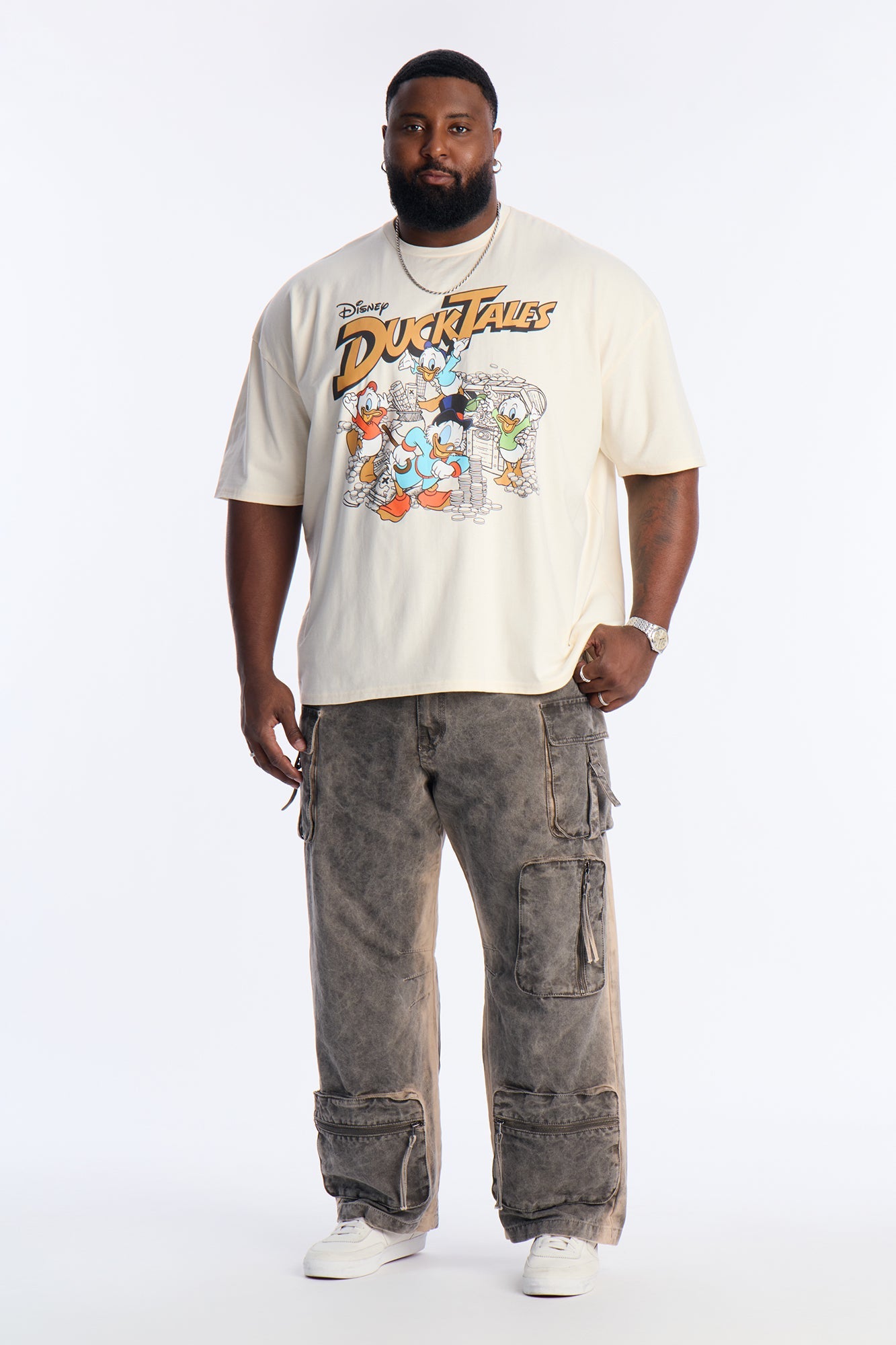Disney Ducktales Boxy Short Sleeve Tee - Natural Fashion Nova