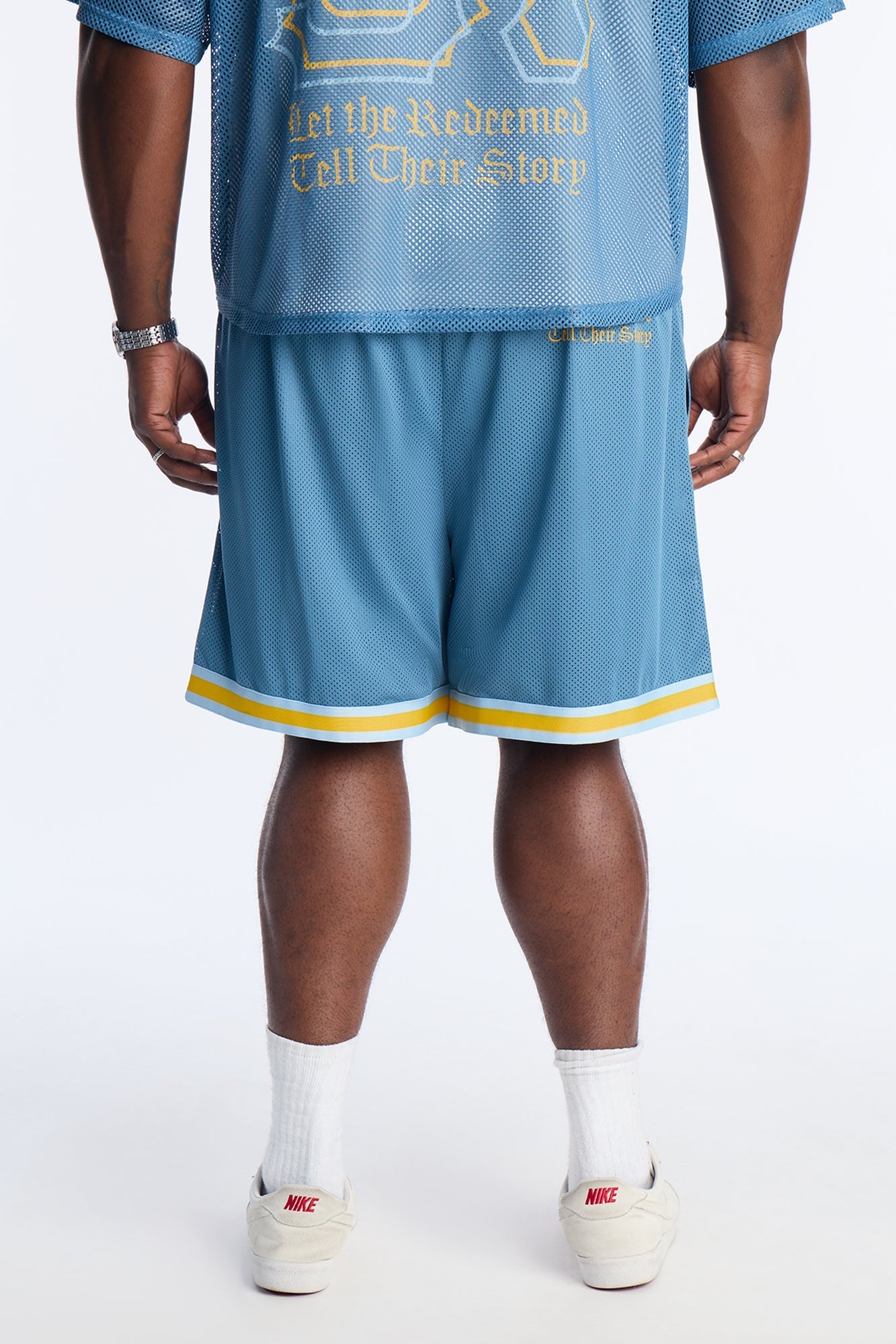 Redemption Legacy Mesh Short - Blue/combo Fashion Nova