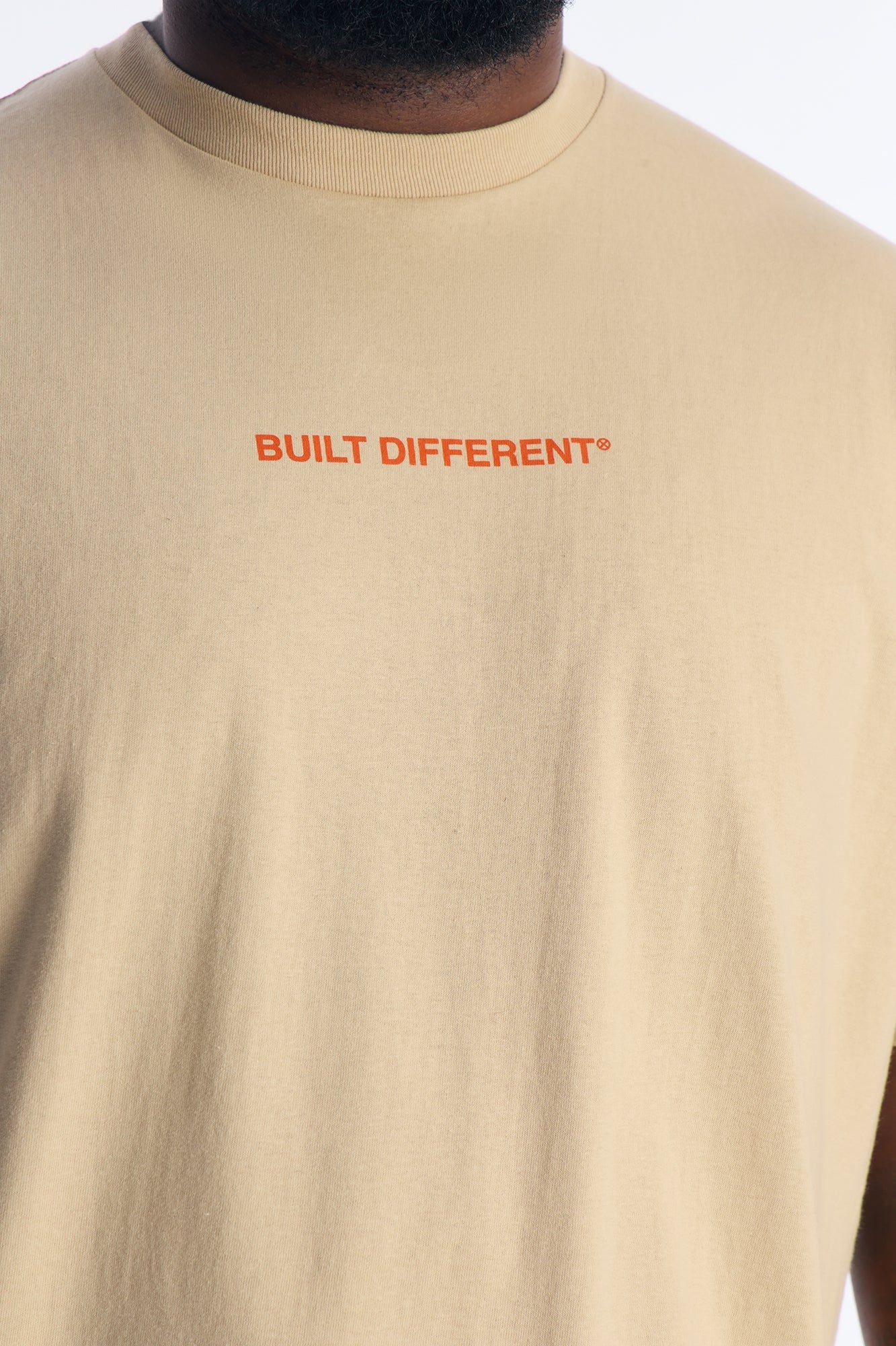 Built Against All Odds Short Sleeve Tee - Tan Fashion Nova