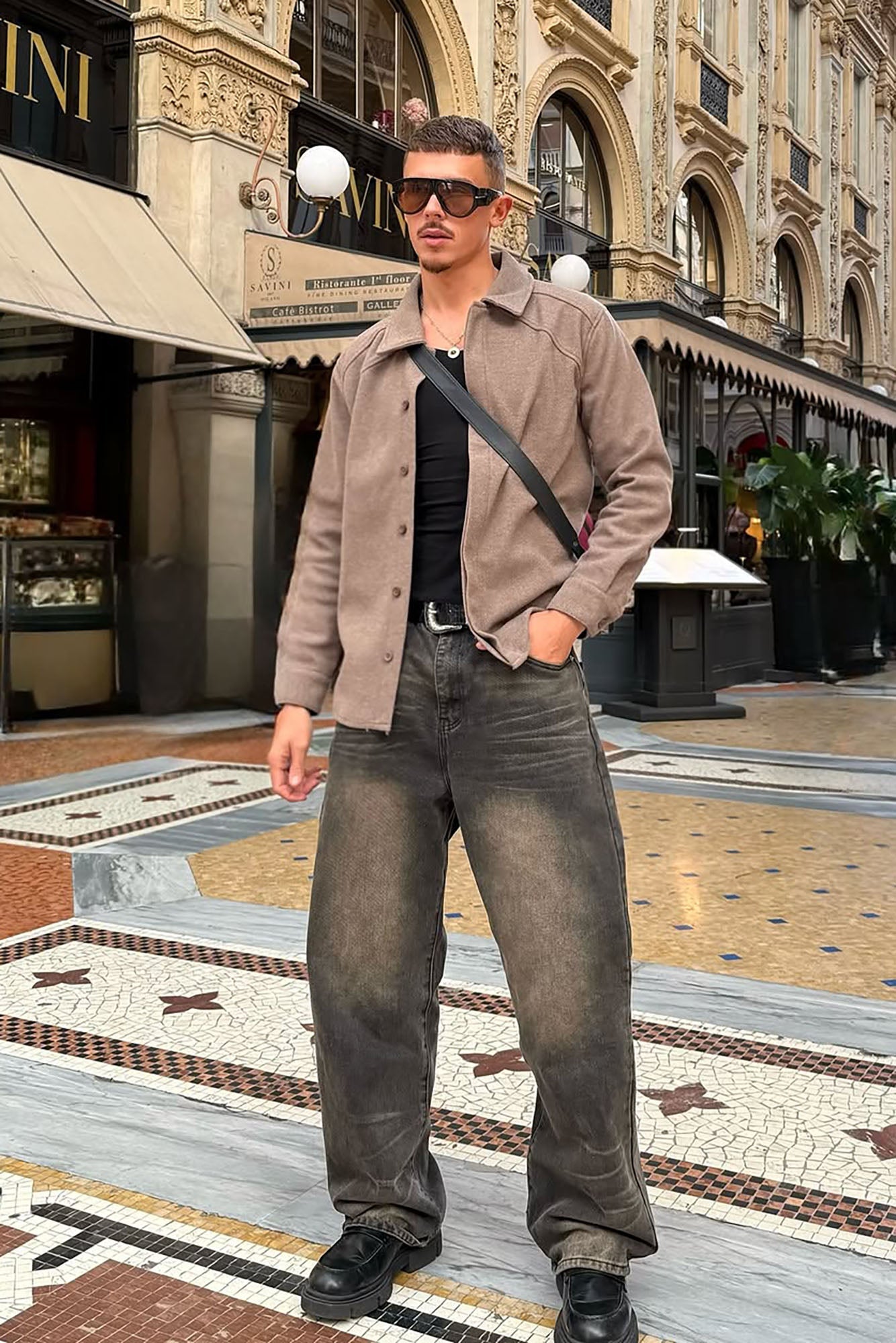 Baggy Dark Wave Jeans - Black Wash Fashion Nova