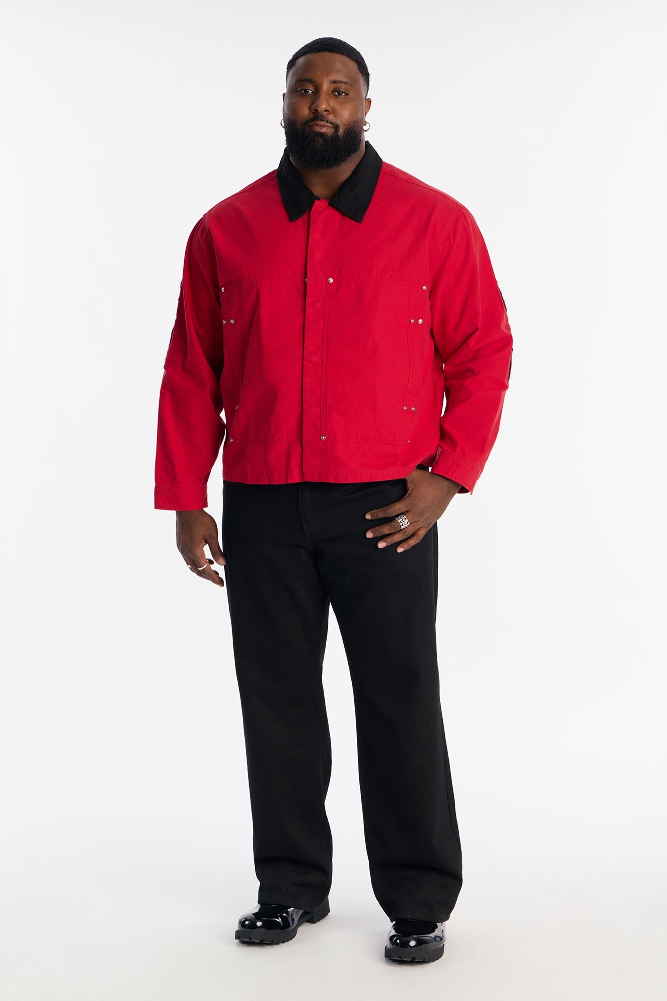 Cropped Destiny Work Jacket - Red Fashion Nova