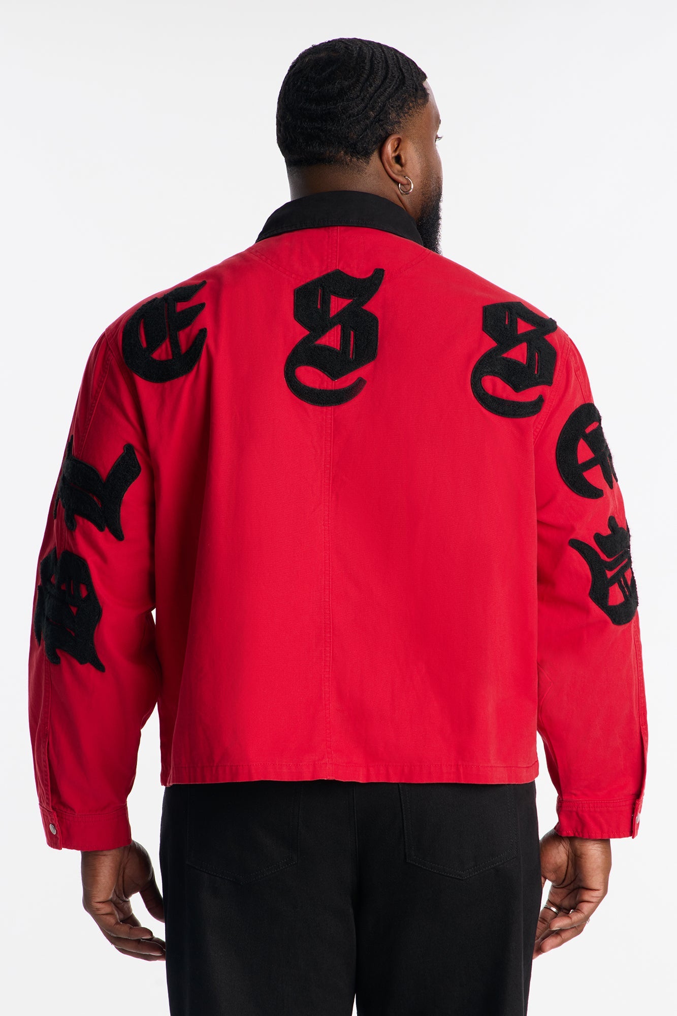 Cropped Destiny Work Jacket - Red Fashion Nova