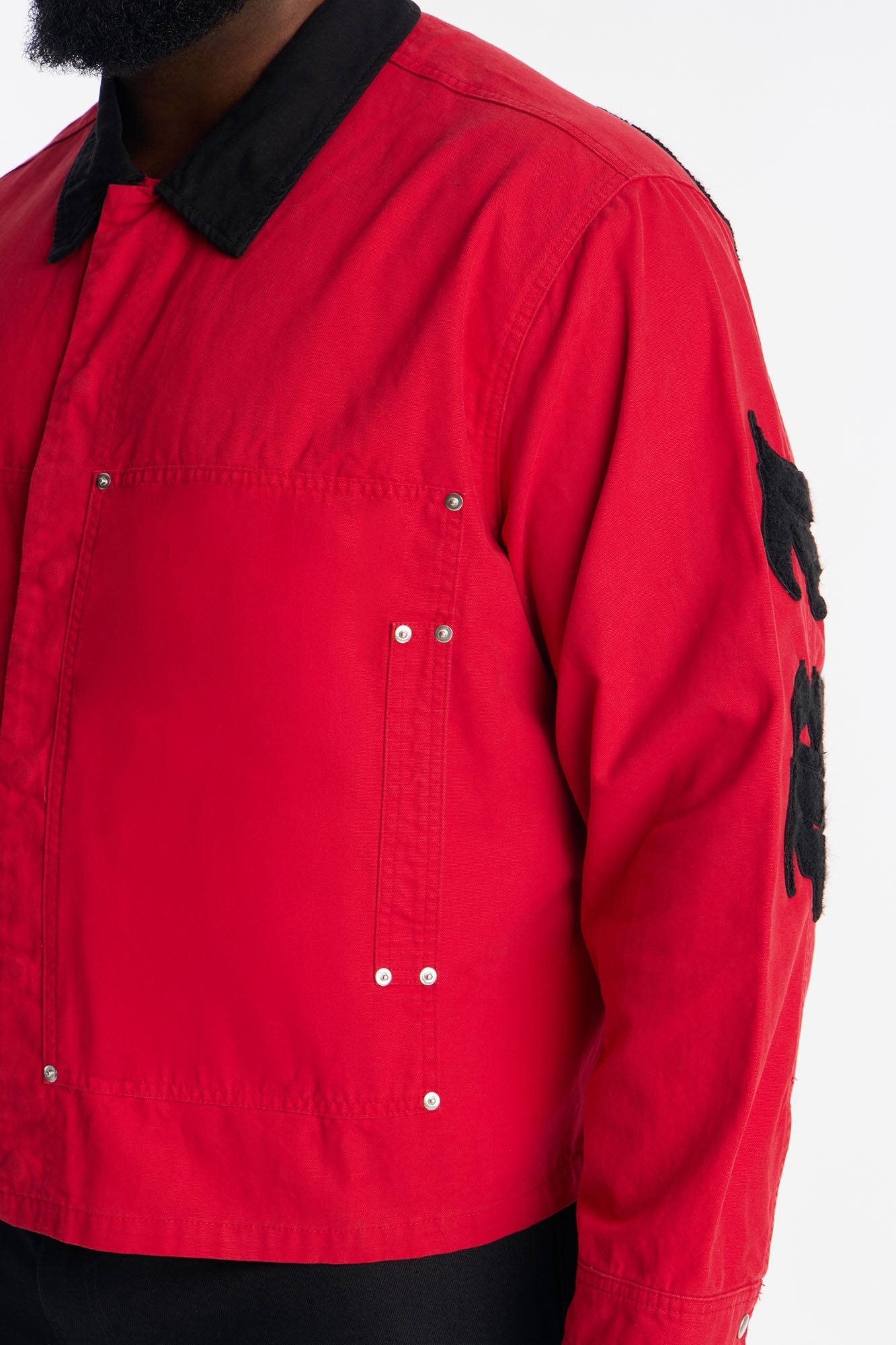 Cropped Destiny Work Jacket - Red Fashion Nova