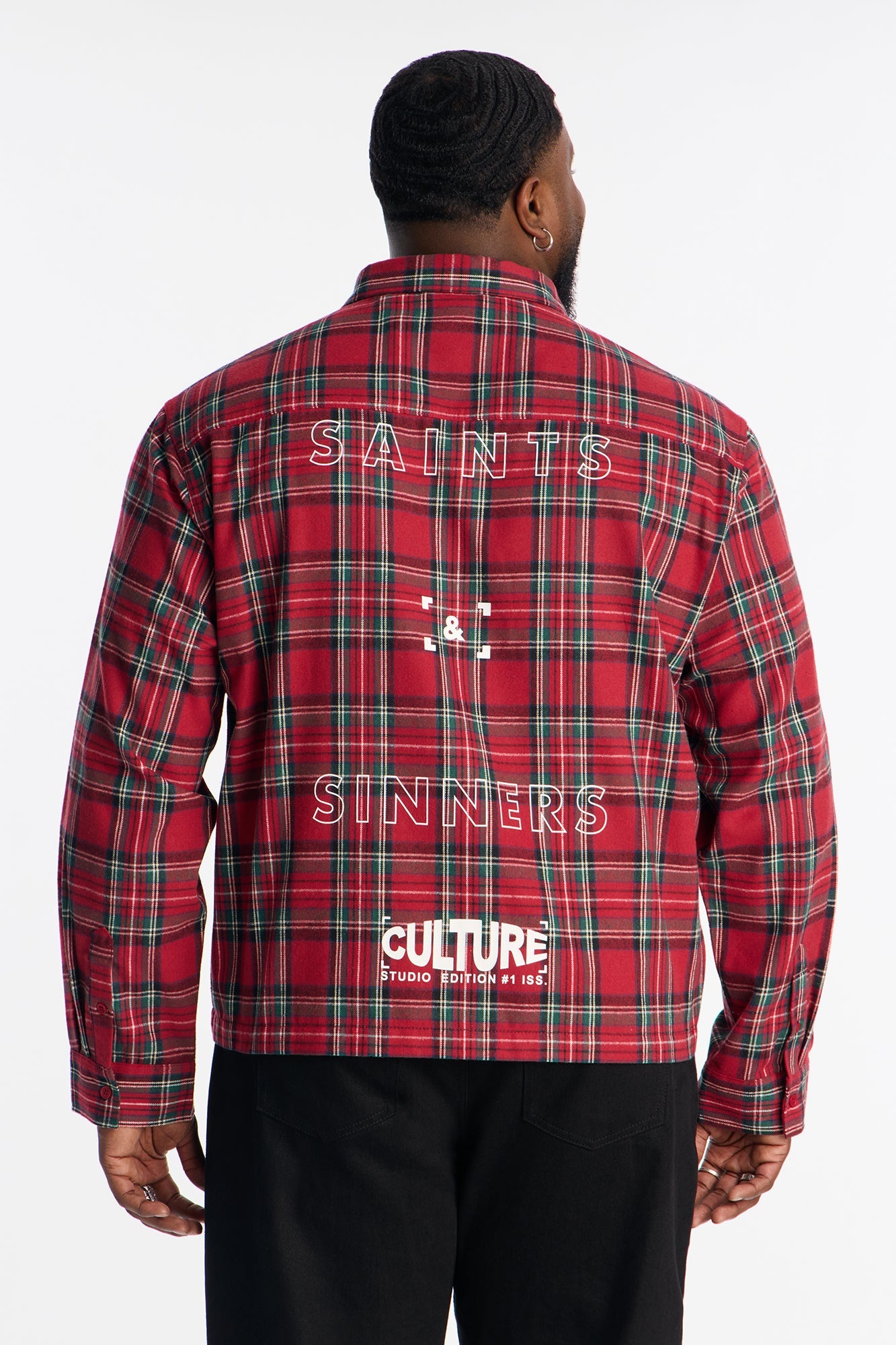 Cropped Culture Plaid Button Up Shirt - Red Fashion Nova