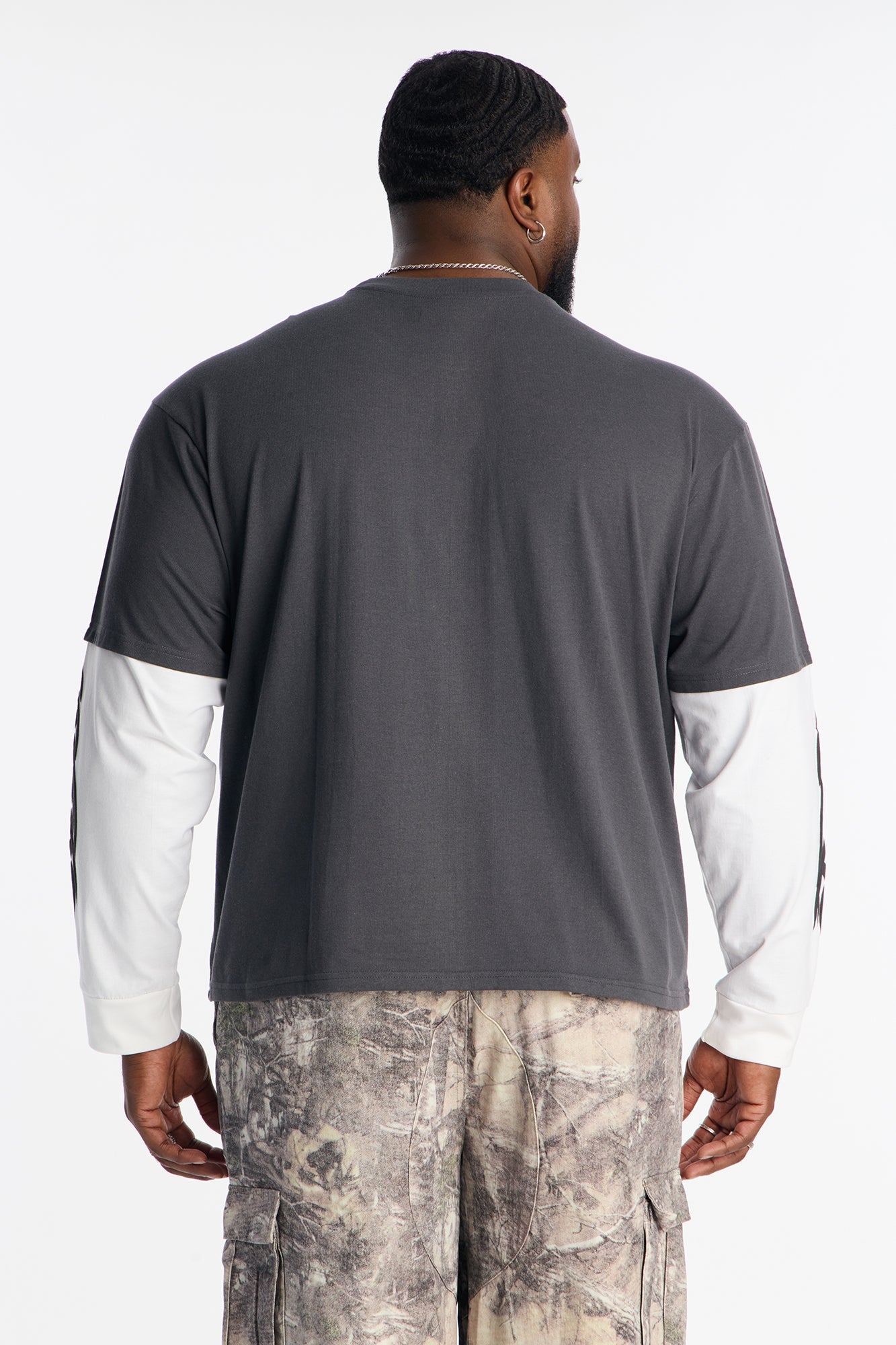 Sacred Saint 2fer Long Sleeve Tee - Black Fashion Nova