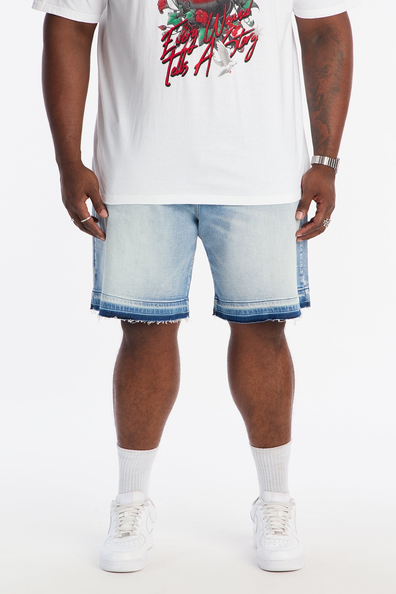 Run Around Relaxed Denim Shorts - Light Wash Fashion Nova